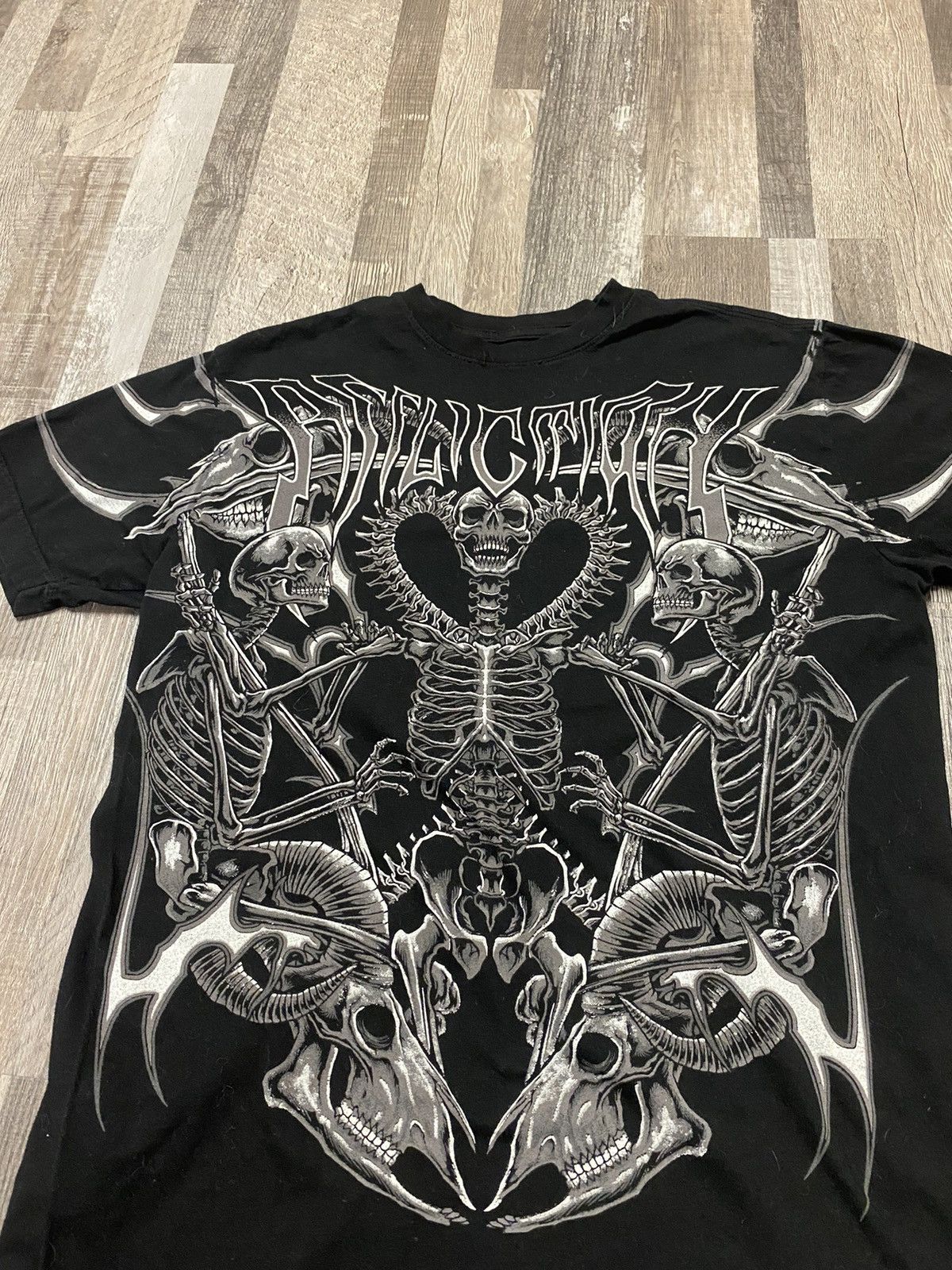 Affliction Affliction Skulls Tee Skeletons Gothic Print T Shirt y2k Size US M / EU 48-50 / 2 - 2 Thumbnail