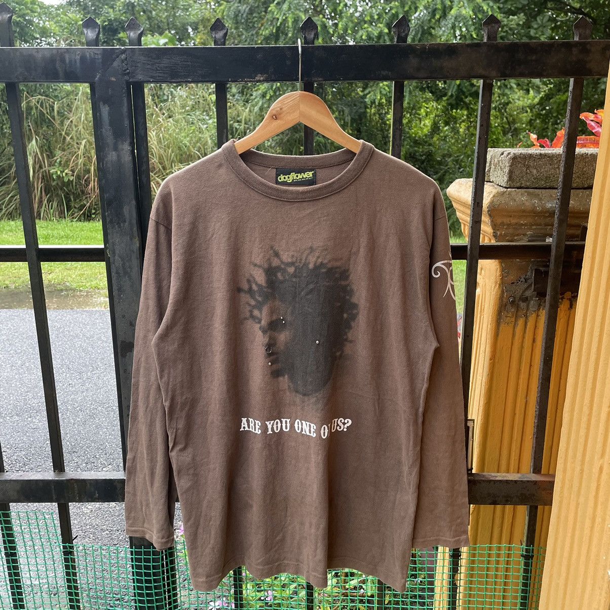 Japanese Brand × Vintage 🔥🔥🇯🇵Vintage Dogflower Human Punk Image Longlseeves Tee Size US L / EU 52-54 / 3 - 1 Thumbnail