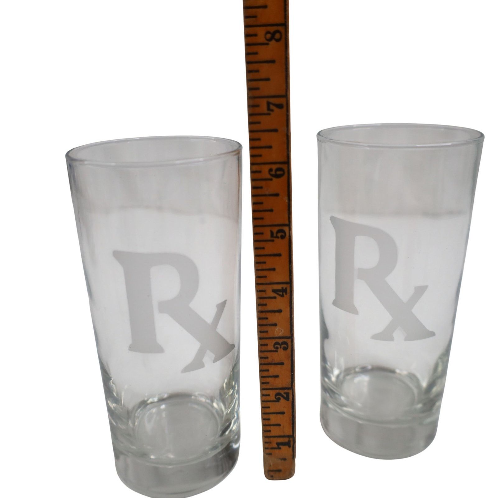 Vintage Vintage Rx Pharma Prescription Logo Glass Set Size ONE SIZE - 4 Thumbnail