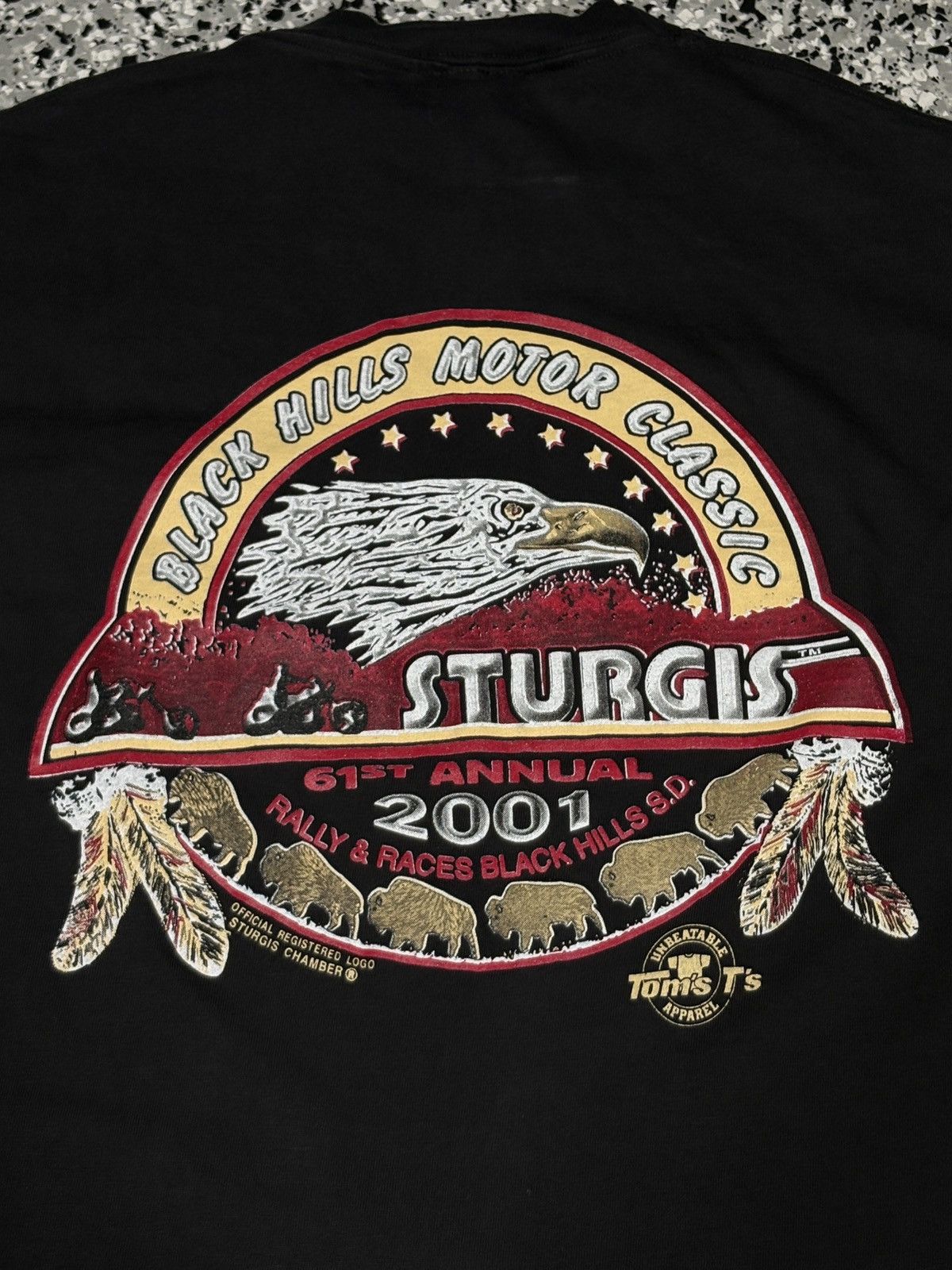 Harley Davidson Vintage 2001 STURGIS Motorcycle Rally T-Shirt Size M 0769 Size US M / EU 48-50 / 2 - 5 Thumbnail