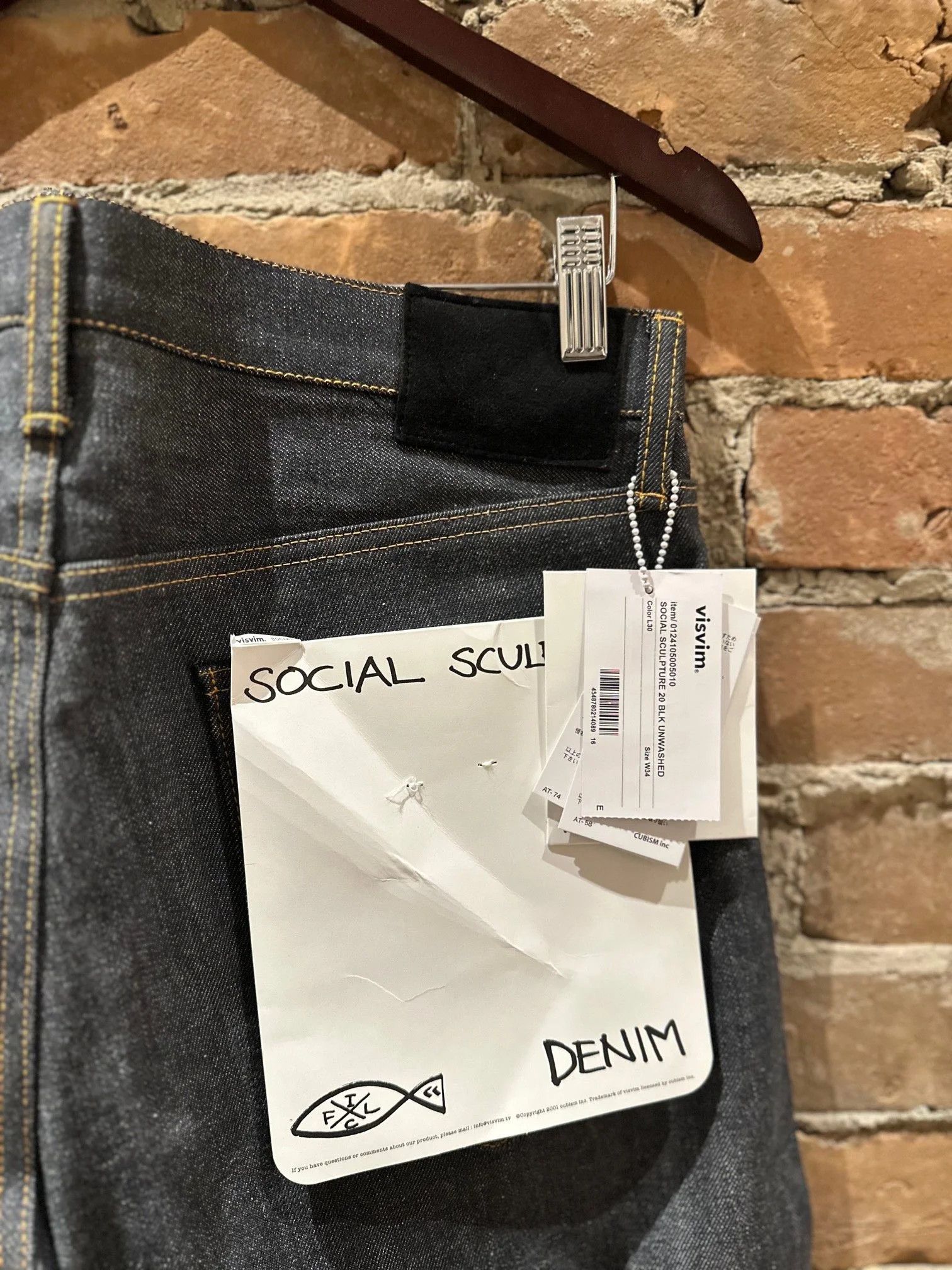 Visvim Visvim Social Sculpture Denim 01 RAW (Unwashed) — W34 x L30 Size US 34 / EU 50 - 6 Thumbnail