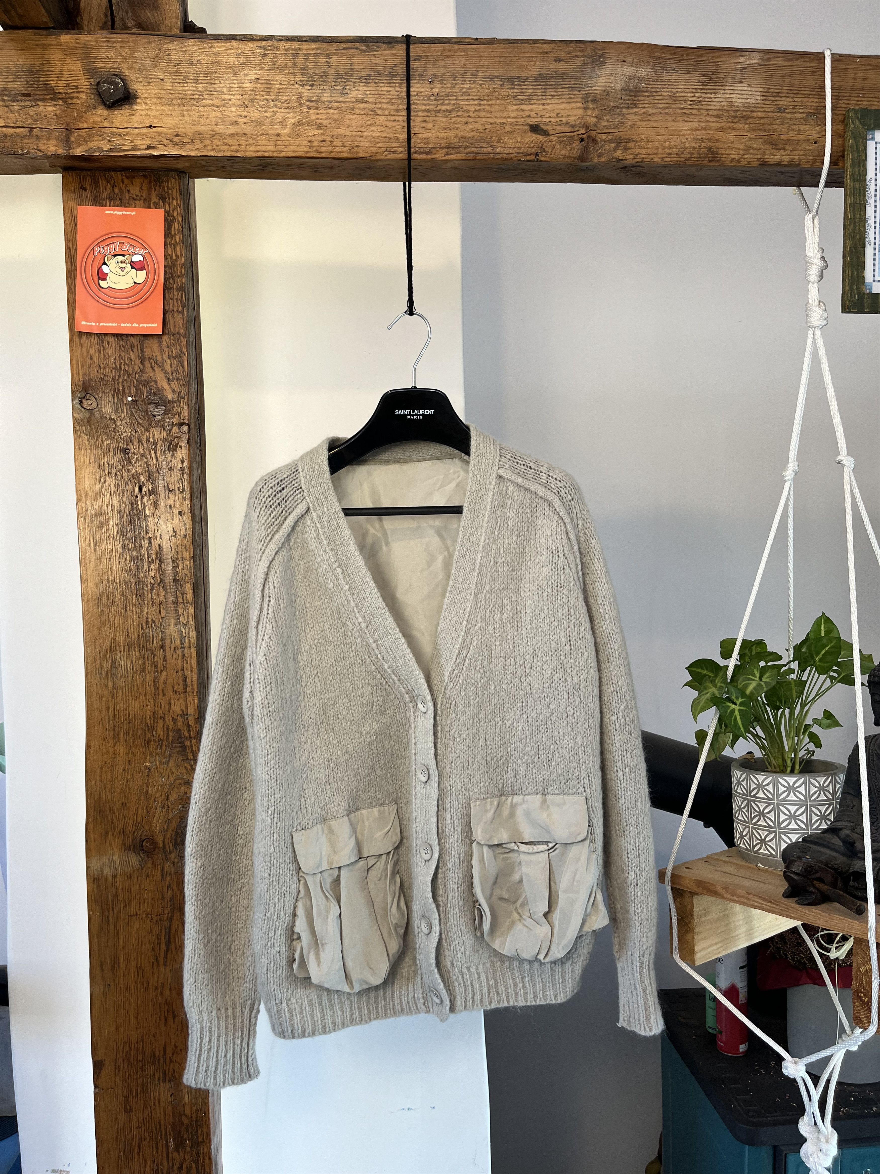 Acne Studios Acne studios AW10 Beryl Patch Silk/Wool Cardigan Size S / US 4 / IT 40 - 1 Thumbnail