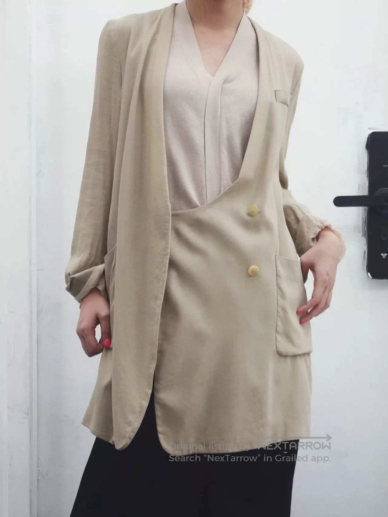 Maison Margiela Maison Martin Margiela SS2011 Sheer Collarless Coat. Size S / US 4 / IT 40 - 2 Thumbnail