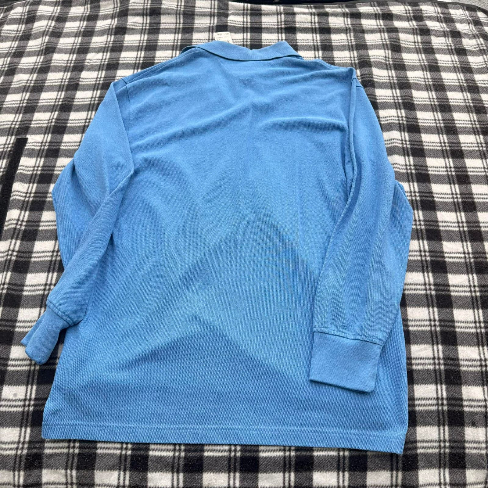 Tommy Hilfiger NWT Tommy Hilfiger Long Sleeve Polo Shirt Light Blue Size US L / EU 52-54 / 3 - 6 Thumbnail