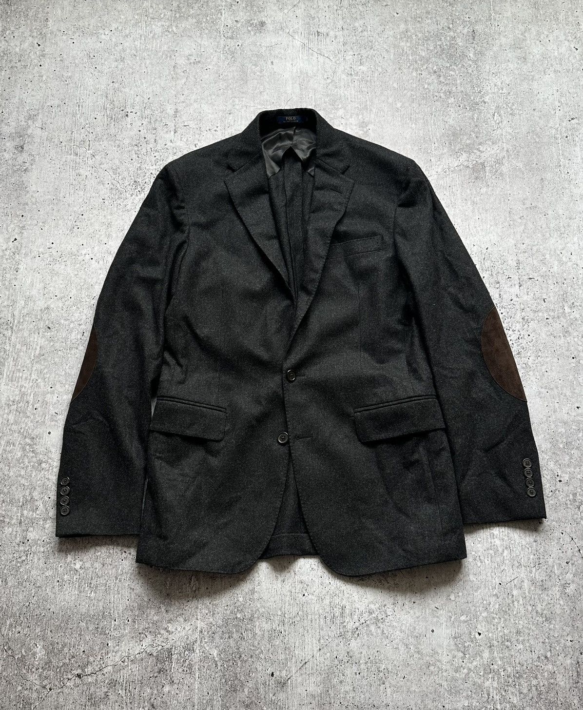 Polo Ralph Lauren Polo Ralph Lauren Wool Blazer With Suede Size 38R - 1 Thumbnail