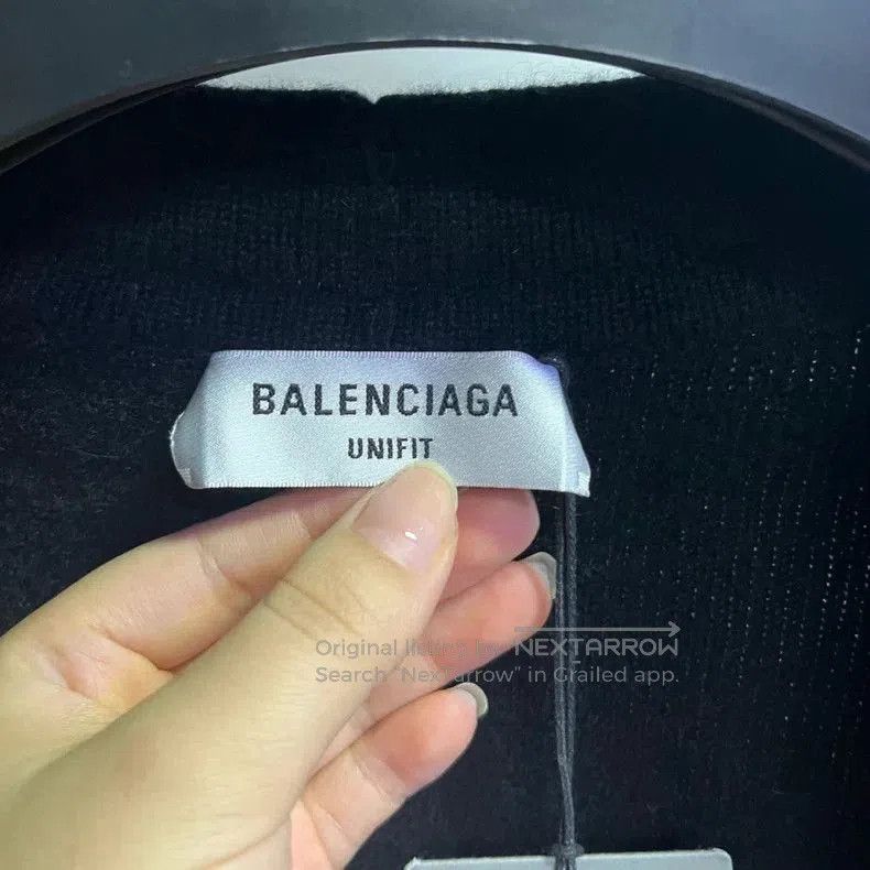 Balenciaga Balenciaga Black Pin-Decorated Wool Cardigan. Size US S / EU 44-46 / 1 - 3 Thumbnail