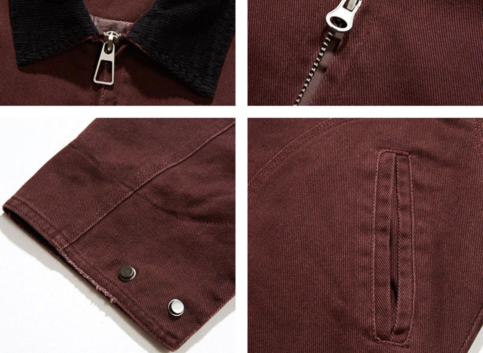 Other Dark Red Corduroy Detroit Work Jacket | Washed Size US M / EU 48-50 / 2 - 4 Thumbnail