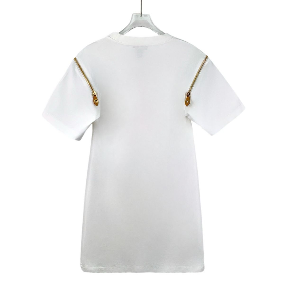 Louis Vuitton Louis Vuitton White Chain Cotton Round-Neck Short-Sleeved Dr Size S / US 4 / IT 40 - 7 Thumbnail