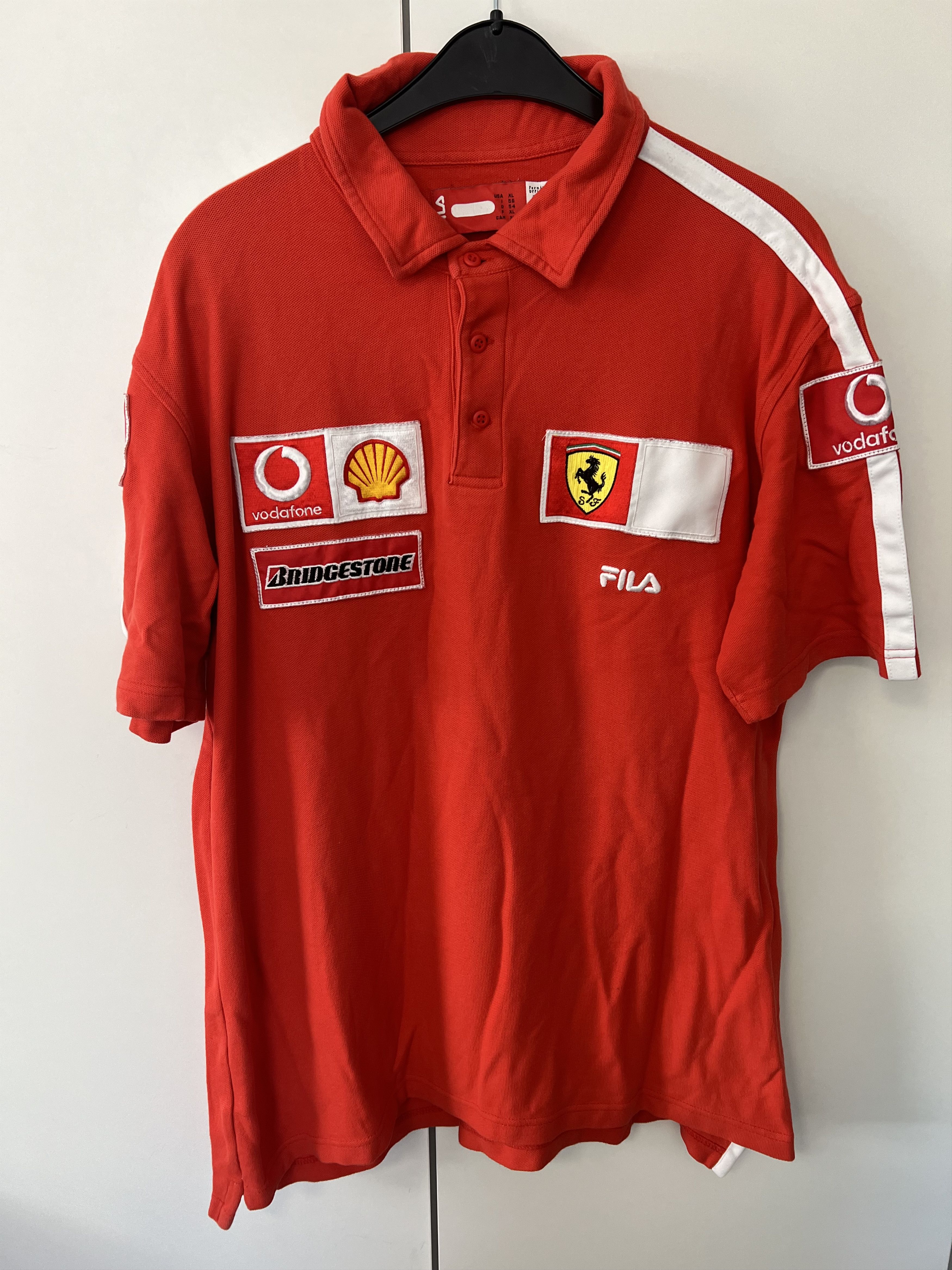 Ferrari Vintage Fila Scuderia Ferrari F1 Racing Team Poloshirt Size US XL / EU 56 / 4 - 1 Thumbnail