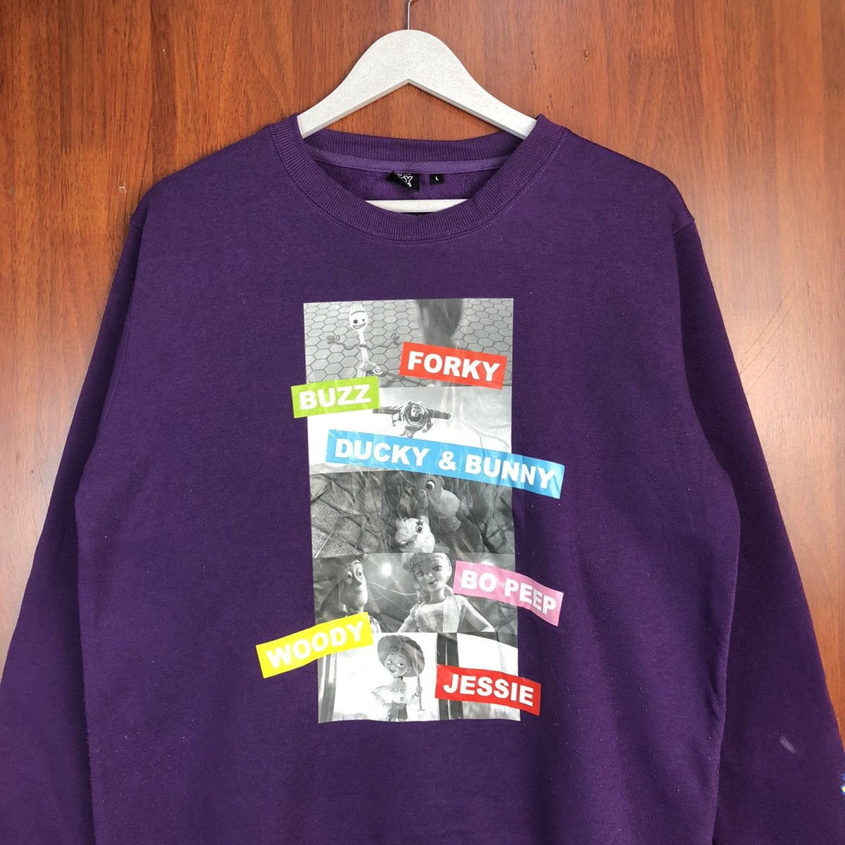 Disney Toy Story 4 Purple movie Sweatshirt #7526 Size US M / EU 48-50 / 2 - 2 Thumbnail