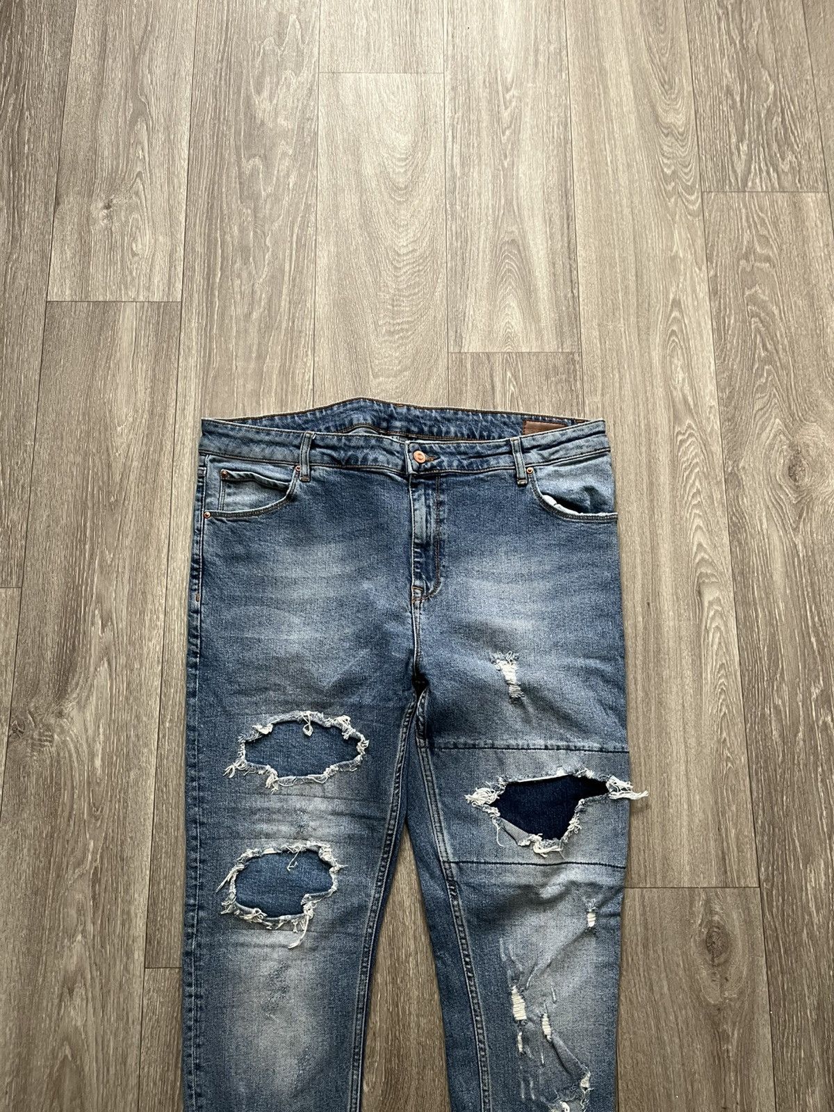 Asos ASOS Skinny Rip and Repair Jeans Size US 38 / EU 54 - 6 Thumbnail