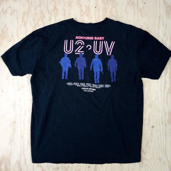 Band Tees U2 UV Achtung Baby Live At Sphere Las Vegas Tour T-Shirt Size US XL / EU 56 / 4 - 5 Thumbnail