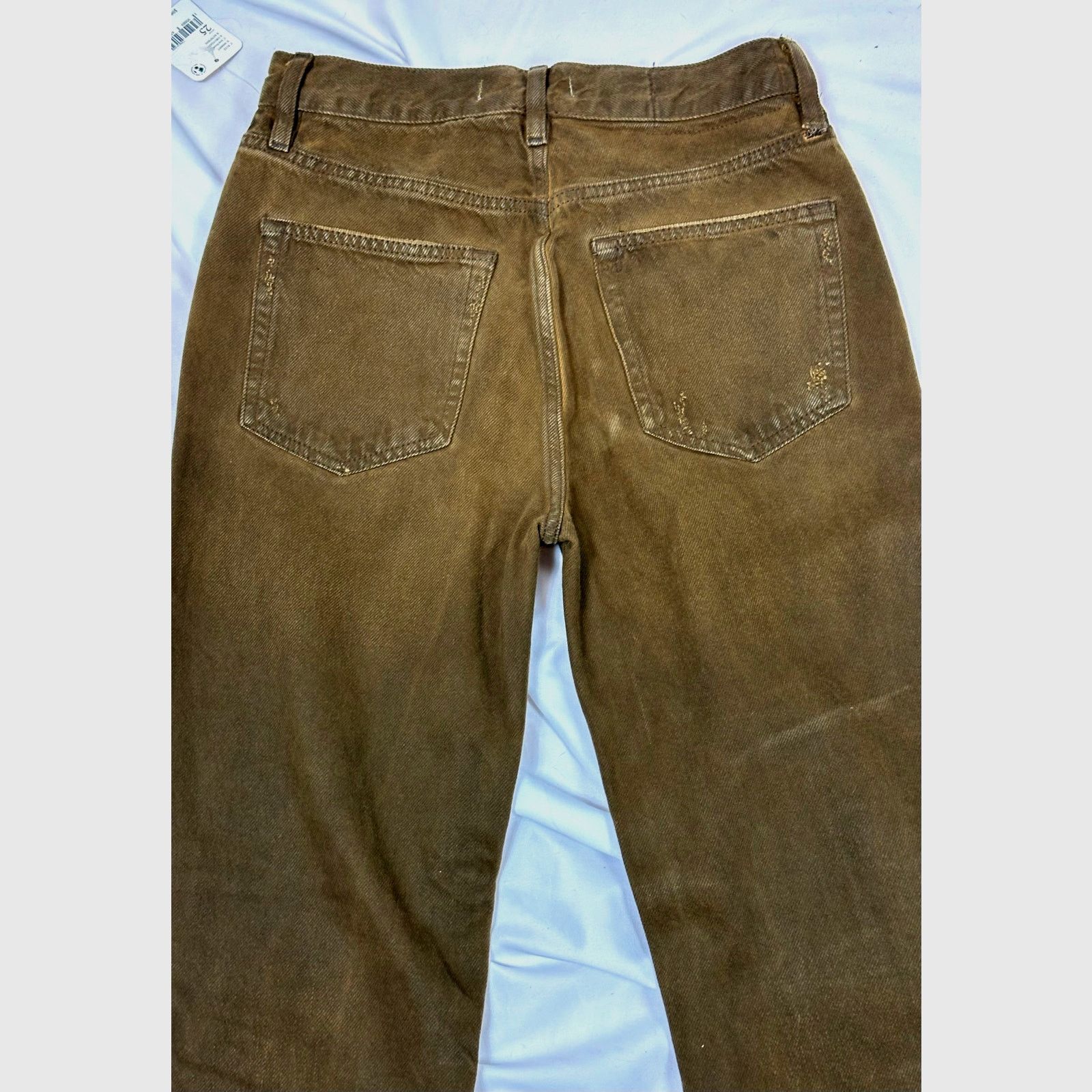 Free People Free People The Lasso Distressed Straight-leg Jeans Brown 25 Size 25" / US 0 / IT 36 - 13 Thumbnail