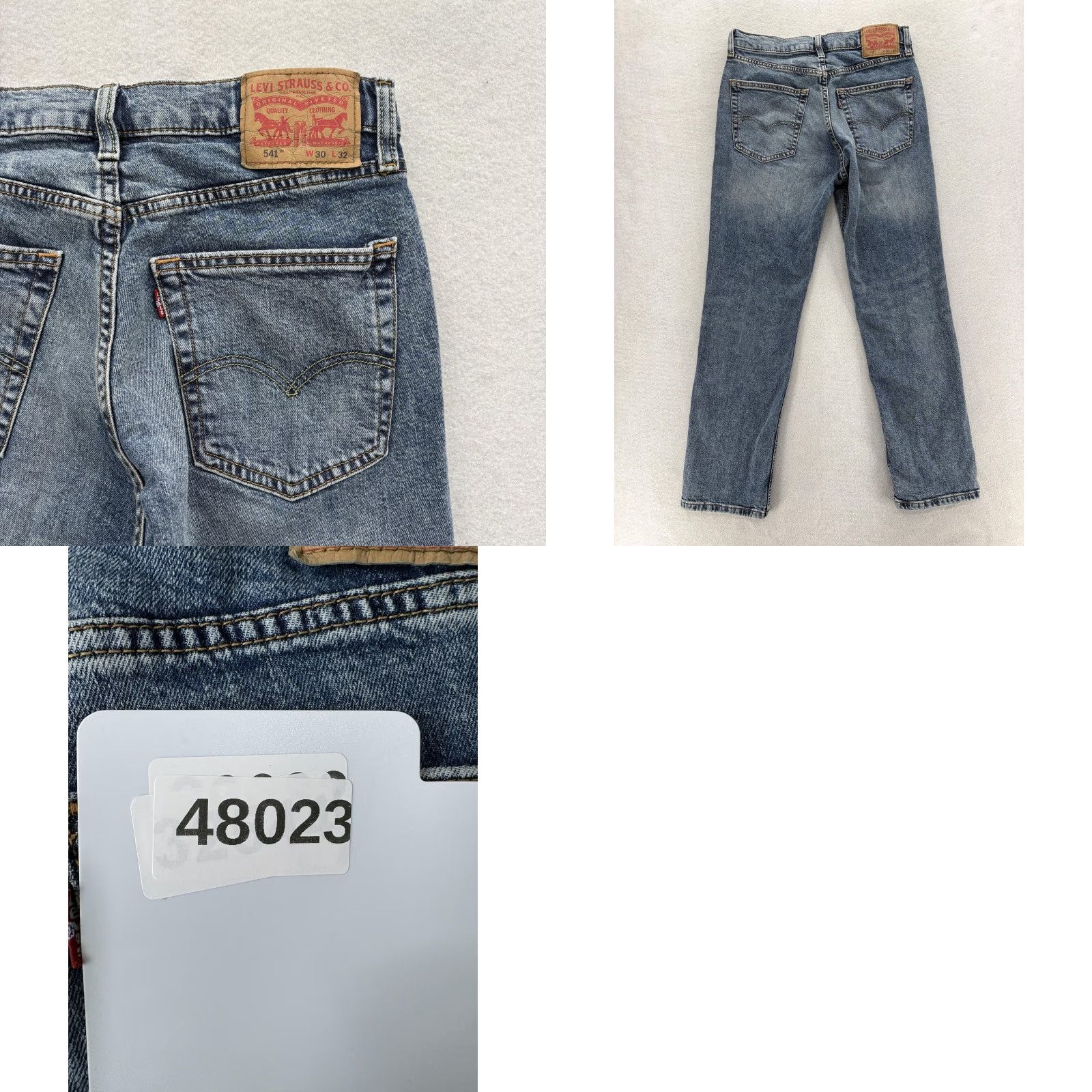 Levi's Levi's 541 Athletic Taper Jeans Mens 30x30 Blue Medium Wash Stretch Denim Casual Size US 30 / EU 46 - 9 Thumbnail