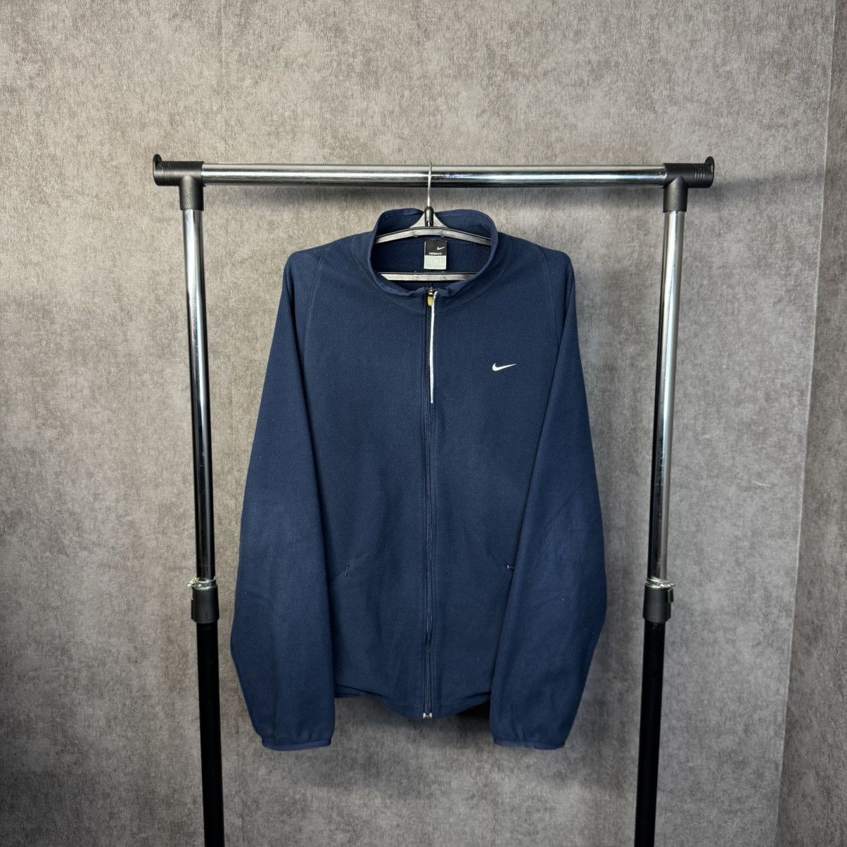 Nike Vintage Nike zip up fleece therma-fit sweatshirt Size US XL / EU 56 / 4 - 1 Thumbnail