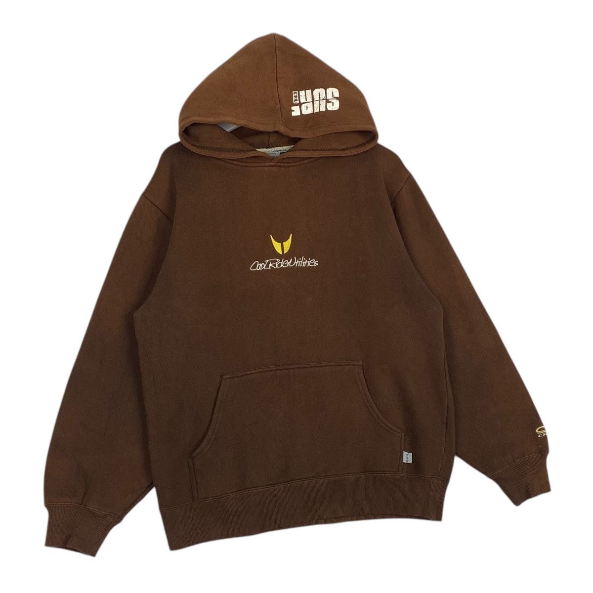 Designer × Vintage Vintage Cru Hoodie Sweater Embroidery Brown Size US M / EU 48-50 / 2 - 3 Thumbnail