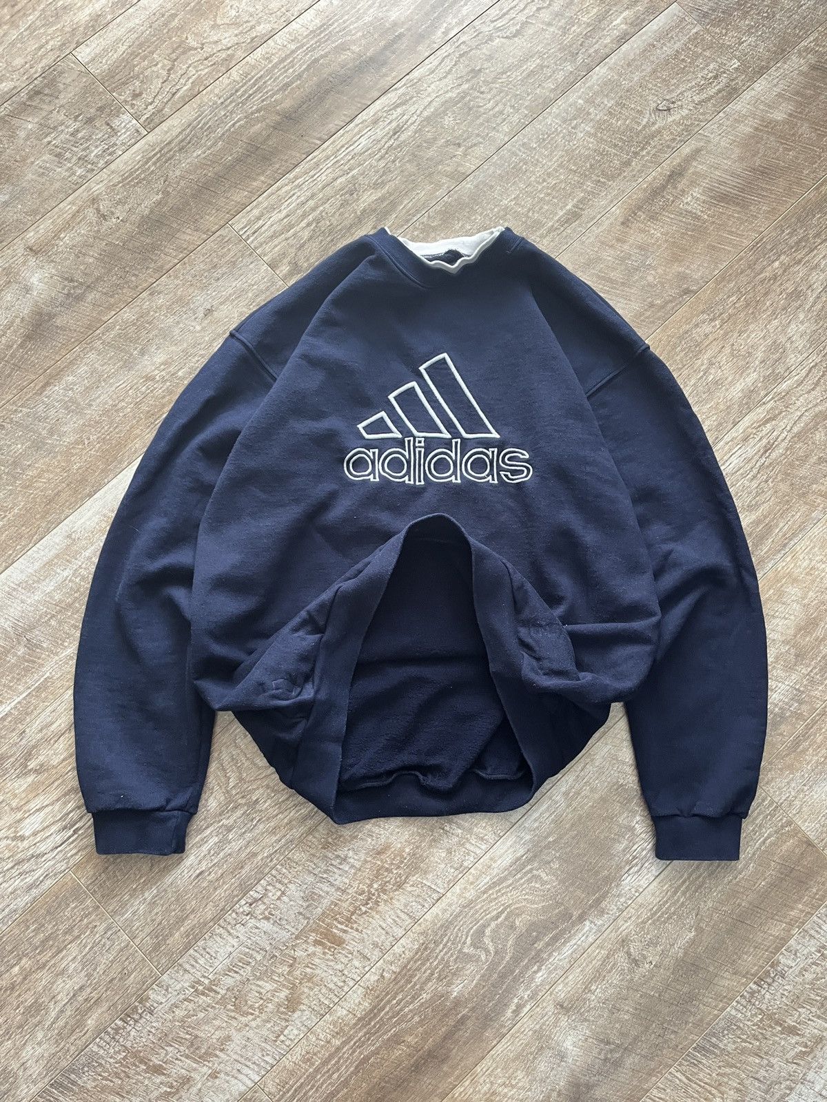 Adidas × Vintage Vintage Adidas Boxy Sweatshirt Size US L / EU 52-54 / 3 - 4 Thumbnail