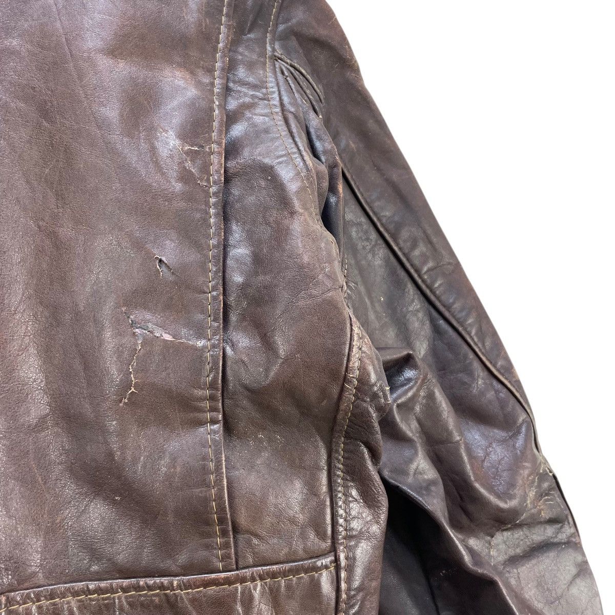 Schott 💥 vintage Schott leather aviator bomber flight jacket Size US M / EU 48-50 / 2 - 8 Thumbnail