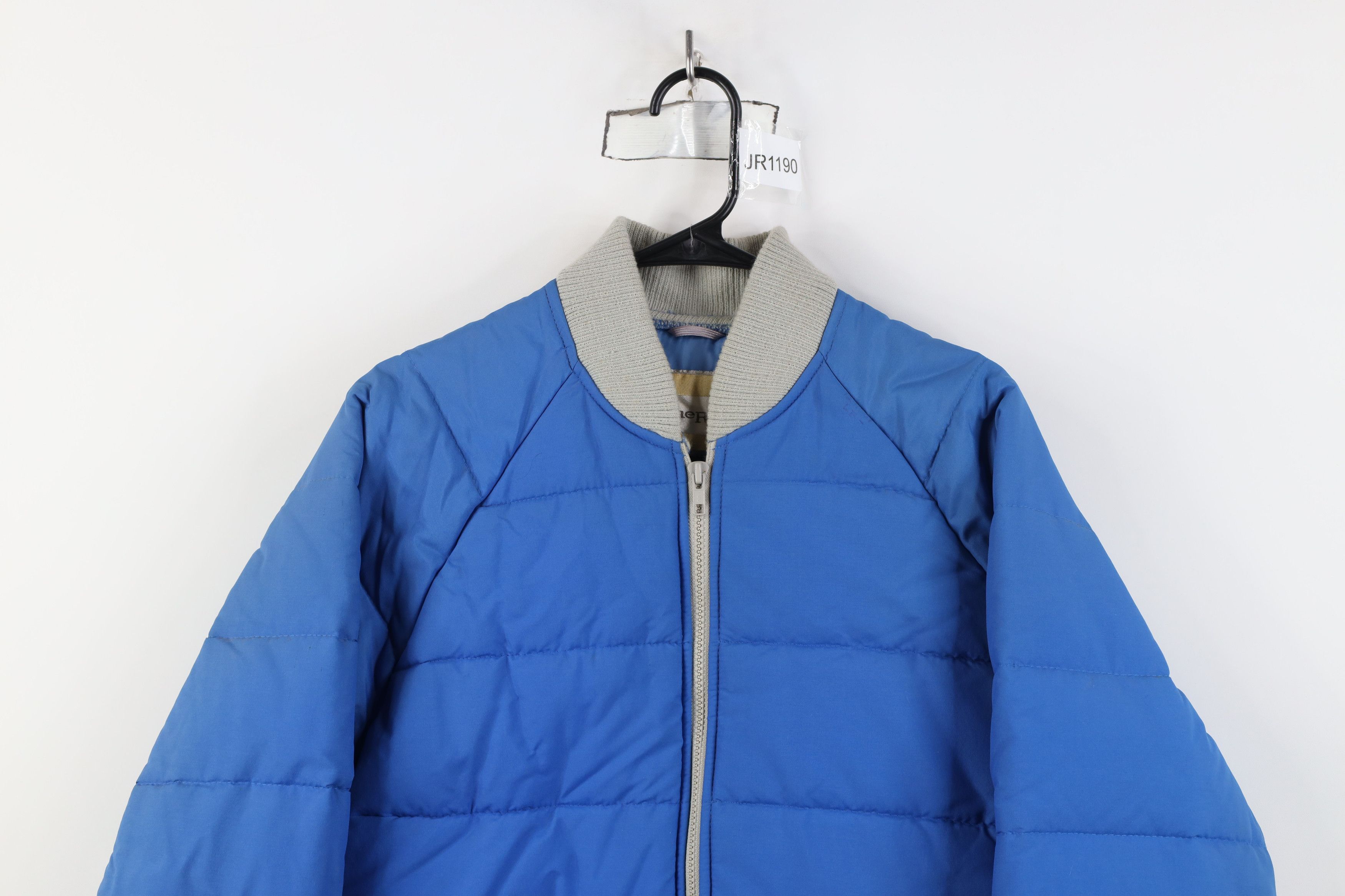 Vintage Vintage 70s Streetwear Full Zip Puffer Jacket Royal Blue Size US XXL / EU 58 / 5 - 2 Thumbnail