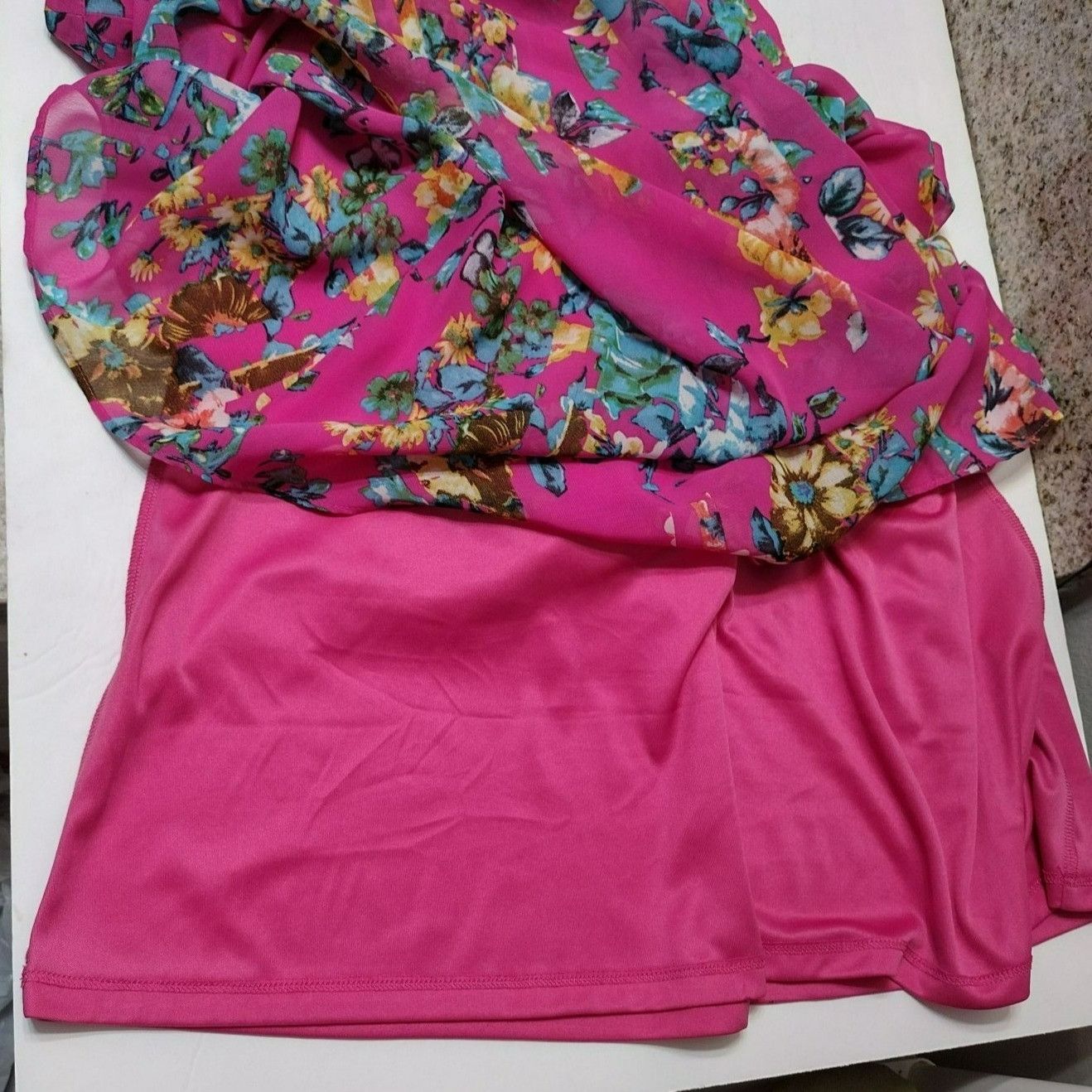 Betsey Johnson Betsey Johnson Women's Size 12 Pink Floral Sleeveless Dress Size XL / US 12-14 / IT 48-50 - 7 Thumbnail