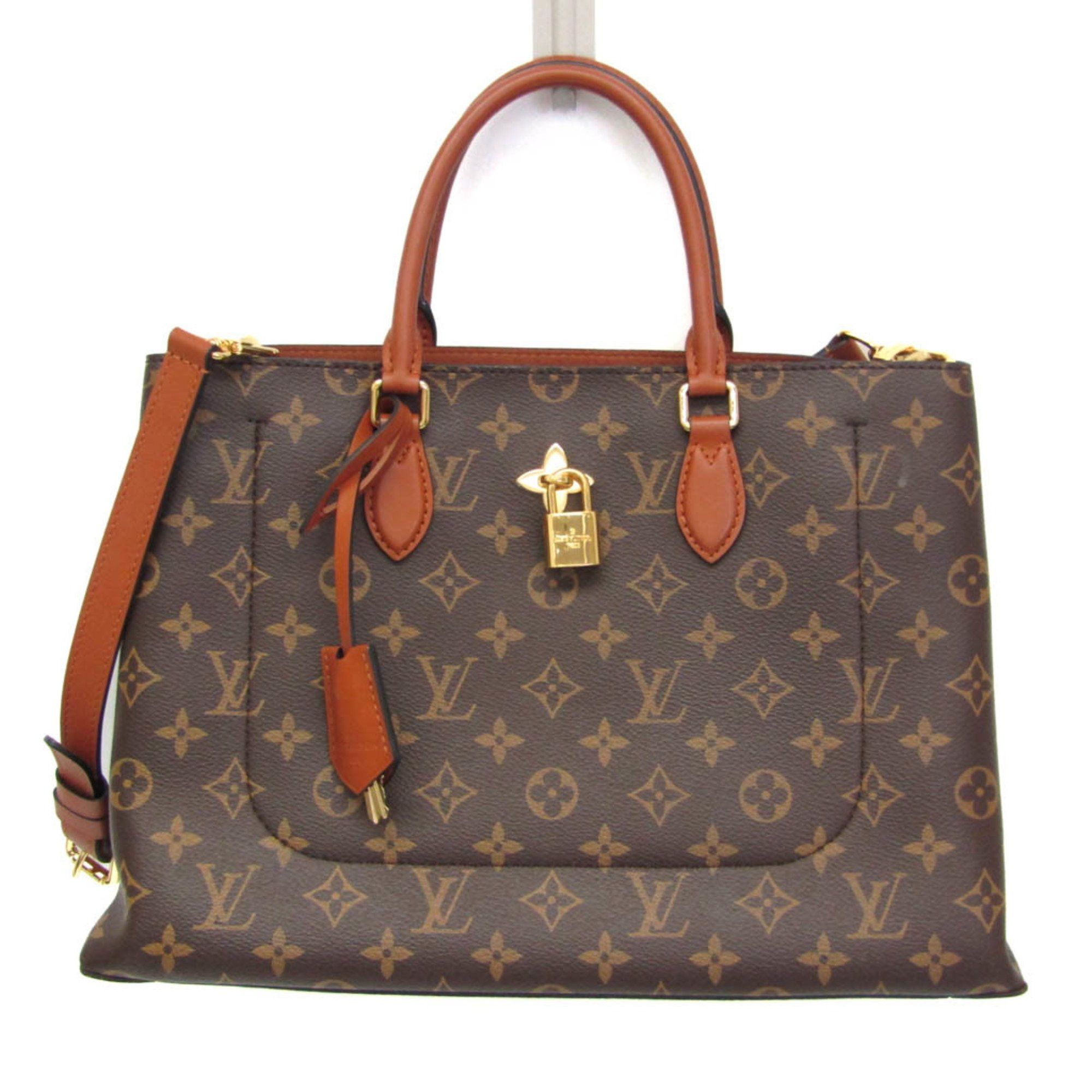 Louis Vuitton Louis Vuitton Monogram Flower Tote M43770 Women's Handbag,Shoulder Bag Brown,Monogram Size ONE SIZE - 1 Thumbnail