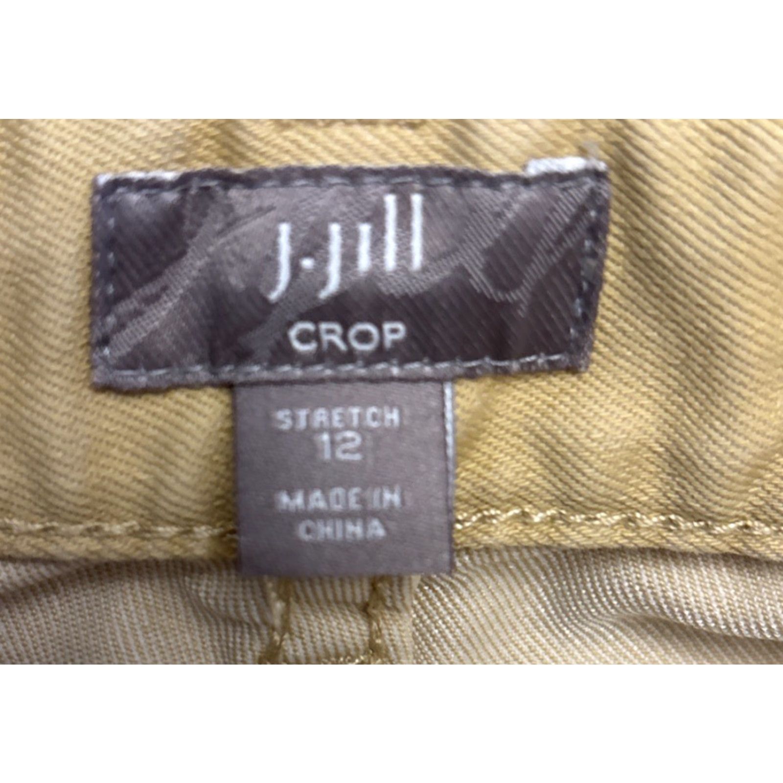 J. Jill J. Jill Pants Cropped Straight Leg Yellow 34x24.5 Regular Size 12 Vintage No EUC Stretch Pockets Cotton Denim Size 34" / US 12 / IT 48 - 5 Thumbnail