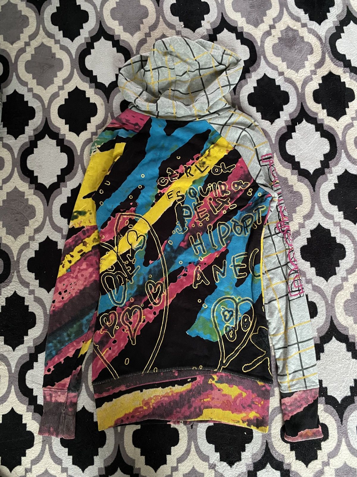 If Six Was Nine × Japanese Brand × Le Grande Bleu (L.G.B.) Desigual reversible art hoodie Size US XS / EU 42 / 0 - 2 Thumbnail