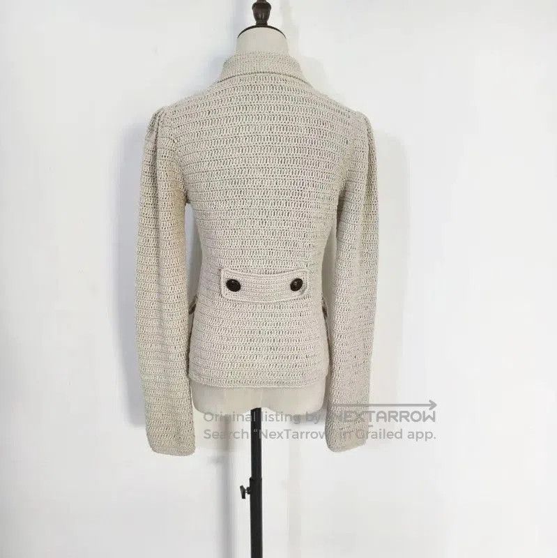 Burberry Burberry Spring Autumn Beige Cotton-Blend Cardigan. Size M / US 6-8 / IT 42-44 - 5 Thumbnail