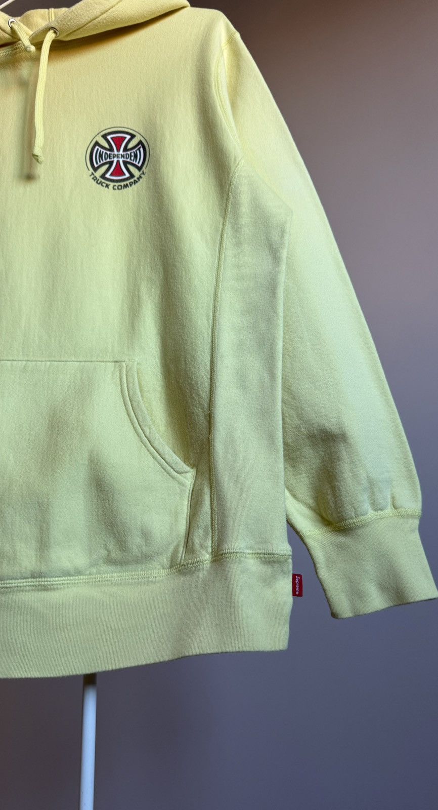 Supreme Supreme Independent Big Logo Yellow Hoodie Large Sweatshirt Size US L / EU 52-54 / 3 - 8 Thumbnail