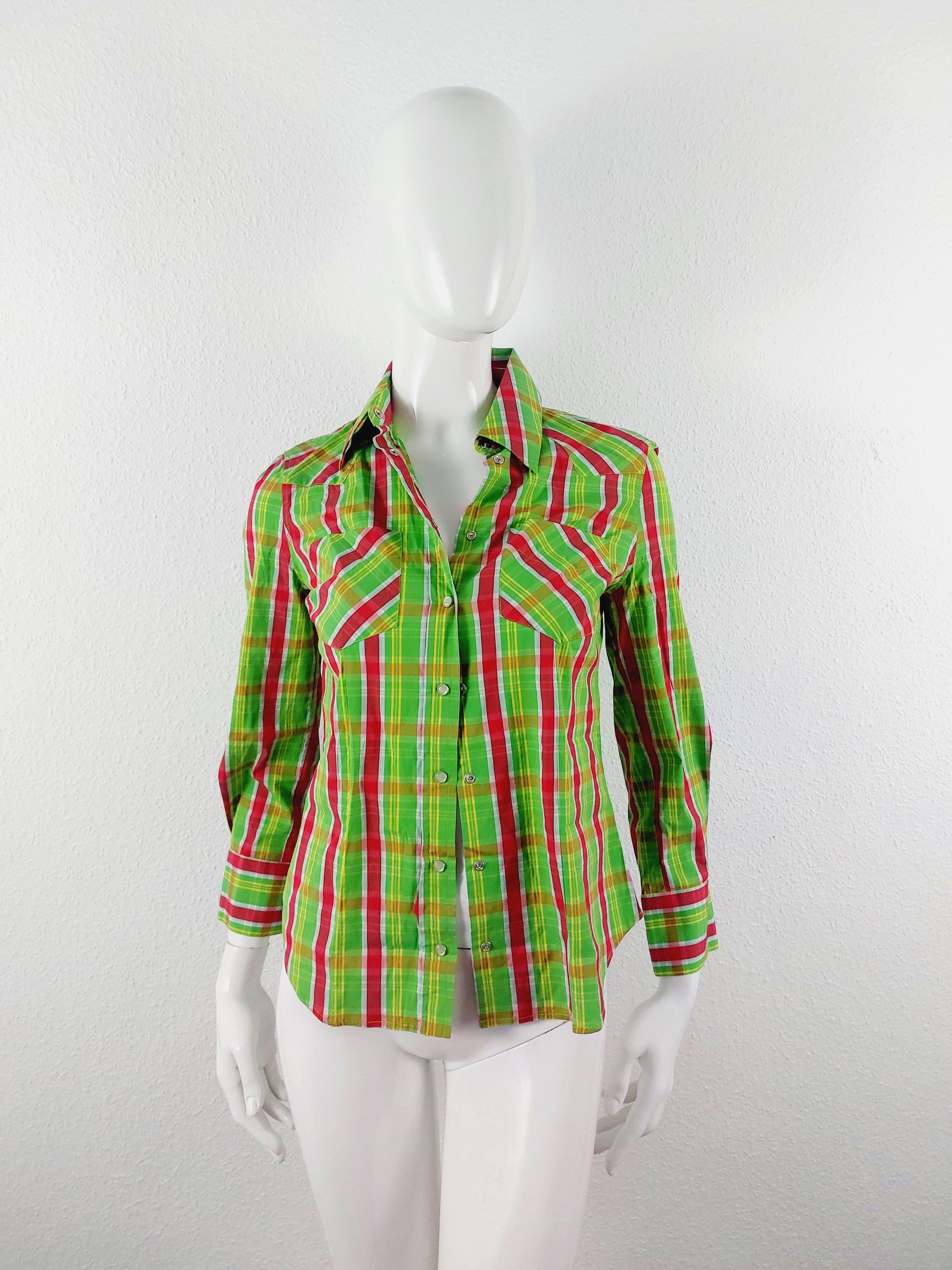 Alexander McQueen Alexander McQueen AW2005 Tartan Blouse Runway Shirt Top Size M / US 6-8 / IT 42-44 - 3 Thumbnail