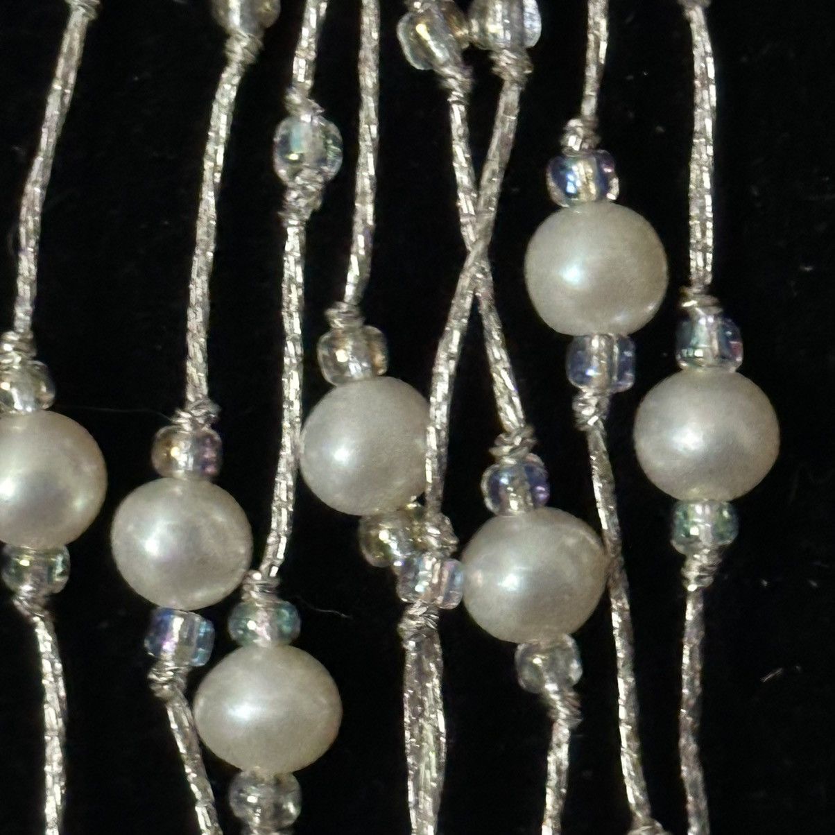 Other Multi strand pearls and Aurora Borealis crystals necklace Size ONE SIZE - 4 Thumbnail