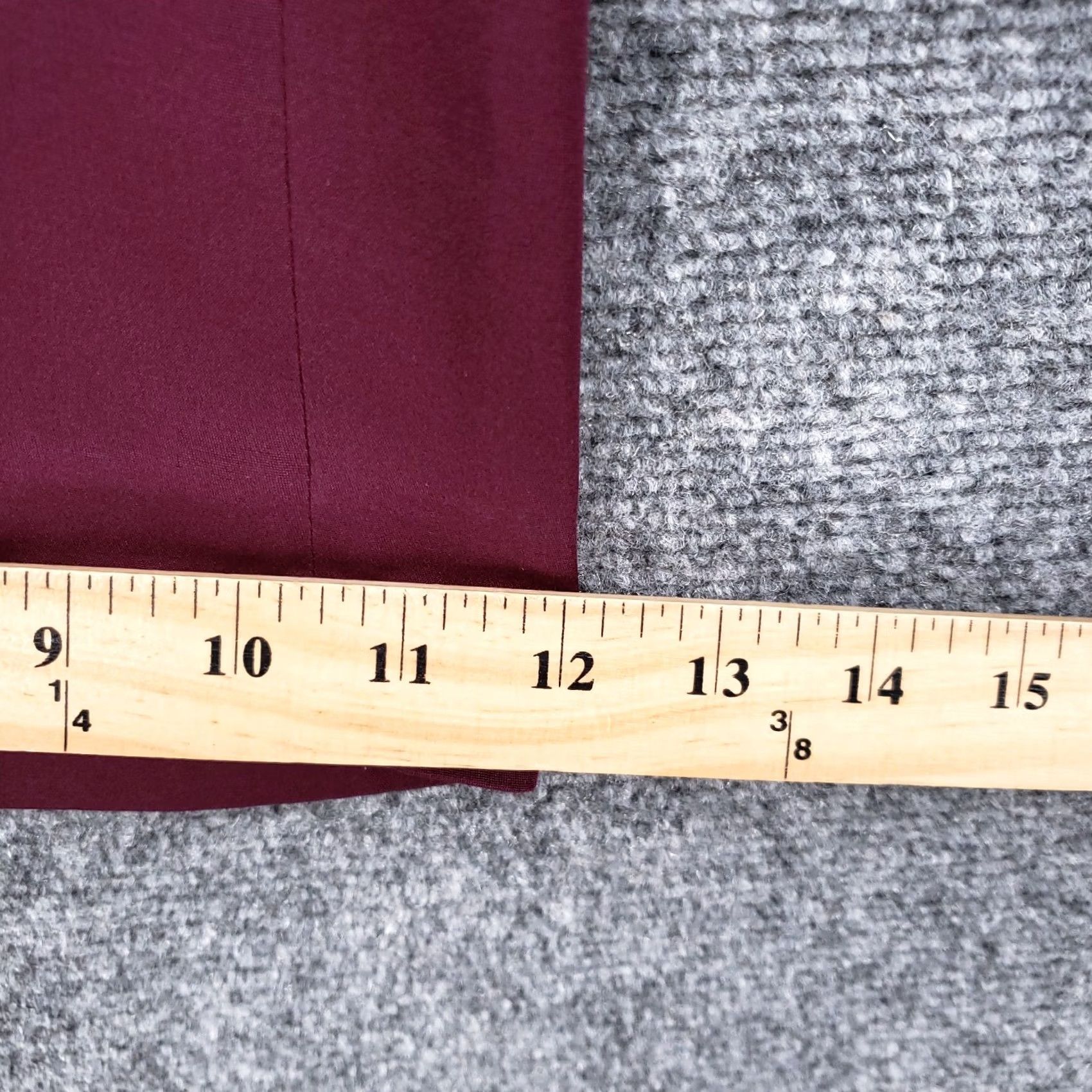 Eileen Fisher Eileen Fisher Pants Womens S Red Wide-Leg Mid Rise Zip Dress Pants Mens Womens Girls? Size 30" / US 8 / IT 44 - 3 Thumbnail