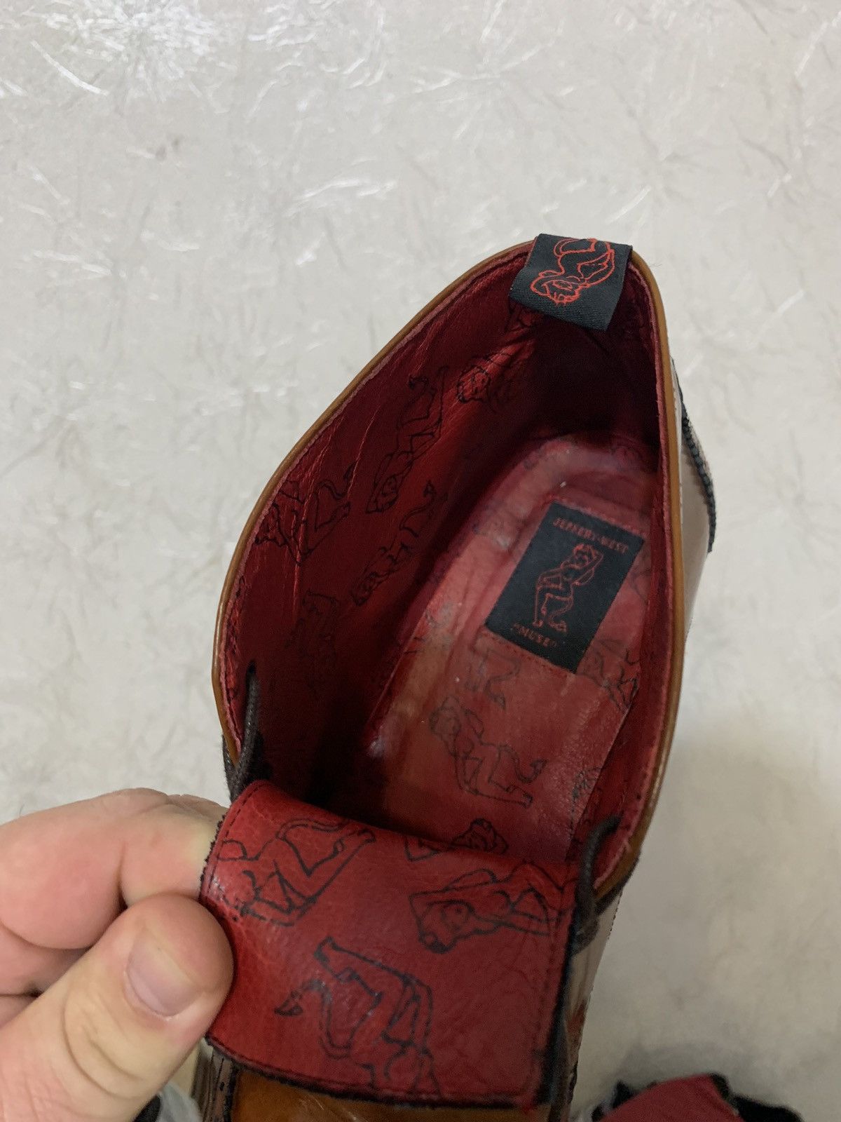 Genuine Leather × Jeffery West × Vintage Jeffery West ‘MUSE’ Vintage Men’s Leather Brown Boots Size US 11 / EU 44 - 9 Thumbnail