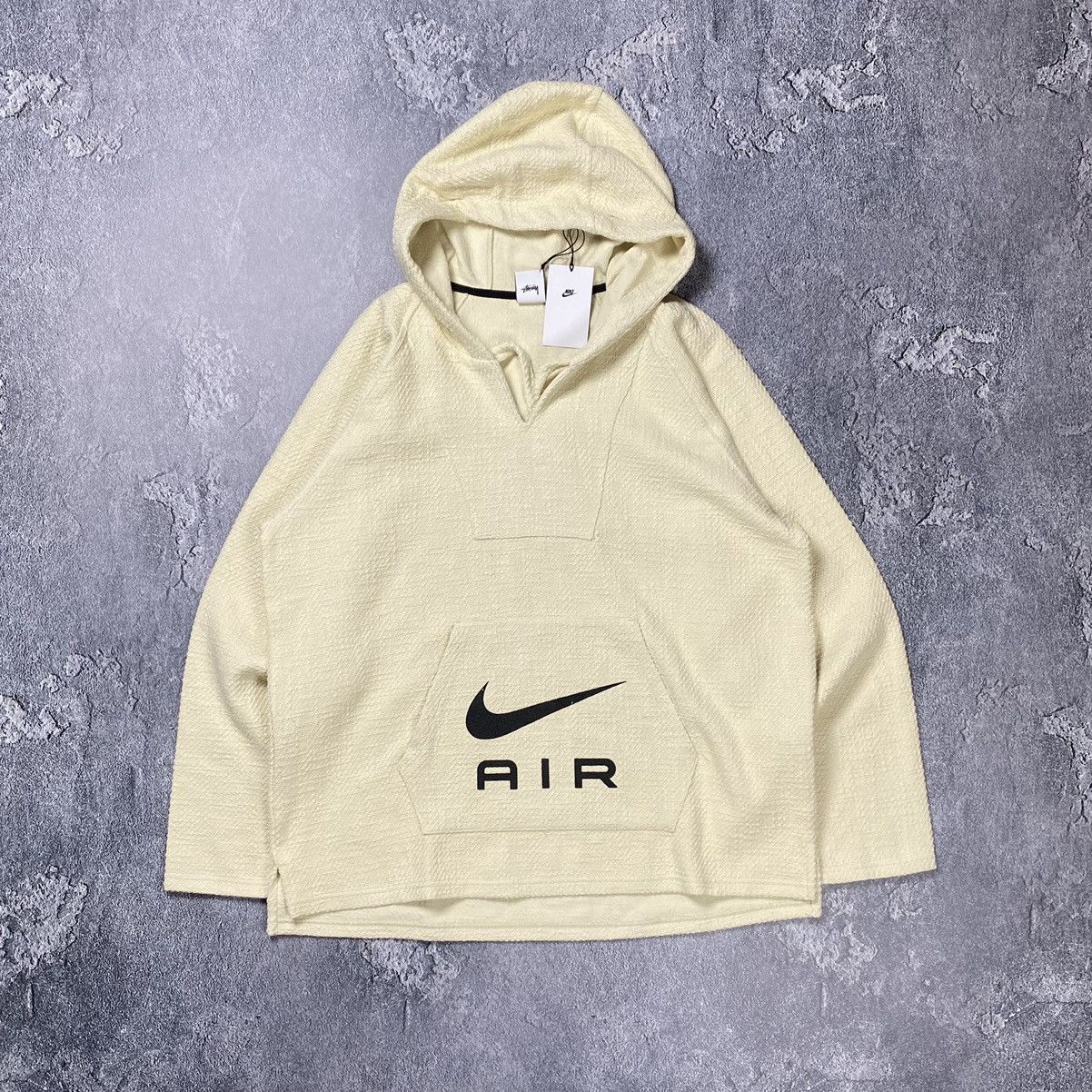 Nike × Stussy New❗️ 2022 Nike X Stussy Oversize NRG Fossil Pullover Hoodie Size US L / EU 52-54 / 3 - 5 Thumbnail