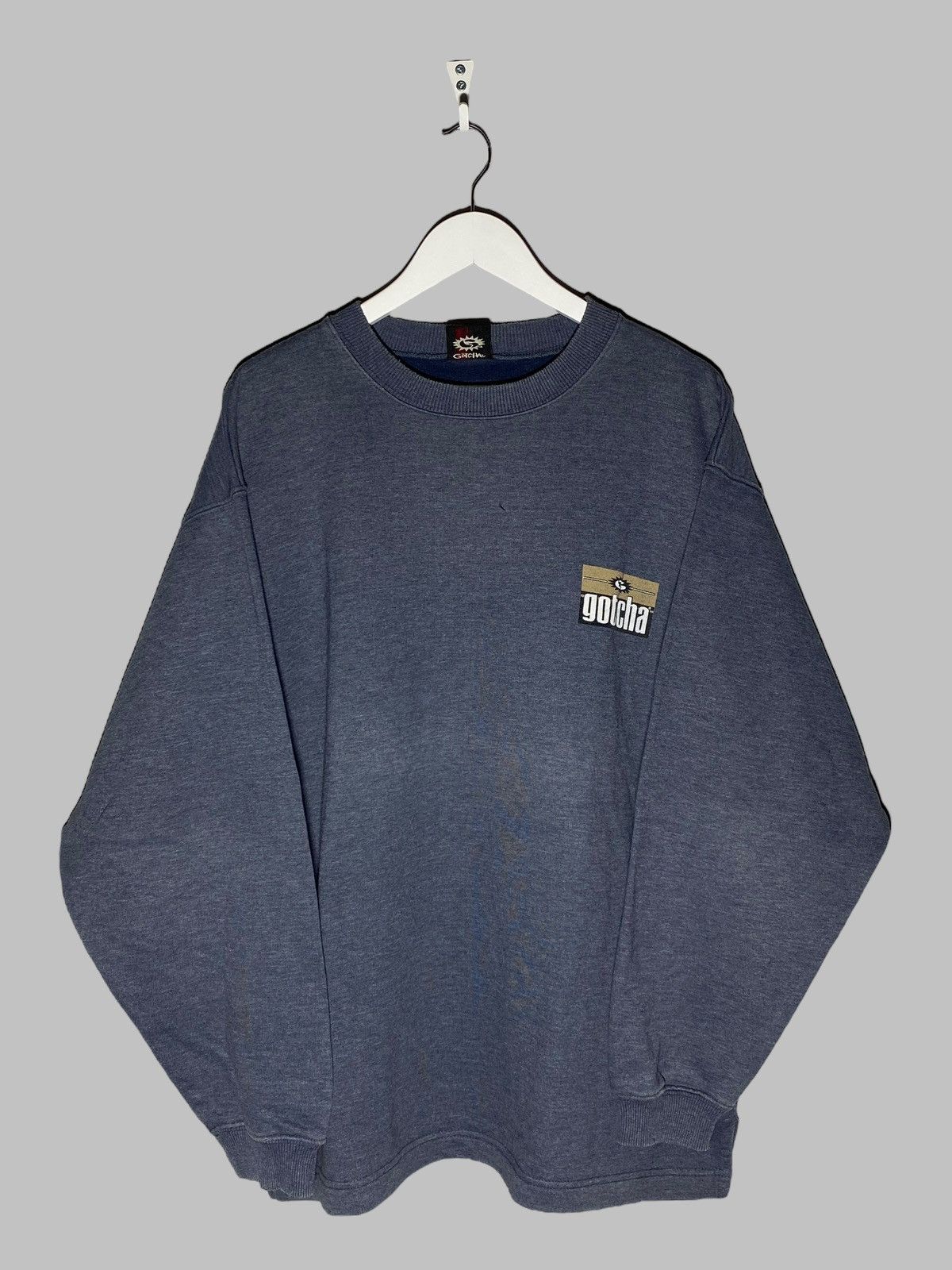 Gotcha × Vintage Vintage 90s Gotcha Crewneck Blue Sweatshirt Graphic Surf y2k Size US L / EU 52-54 / 3 - 2 Thumbnail