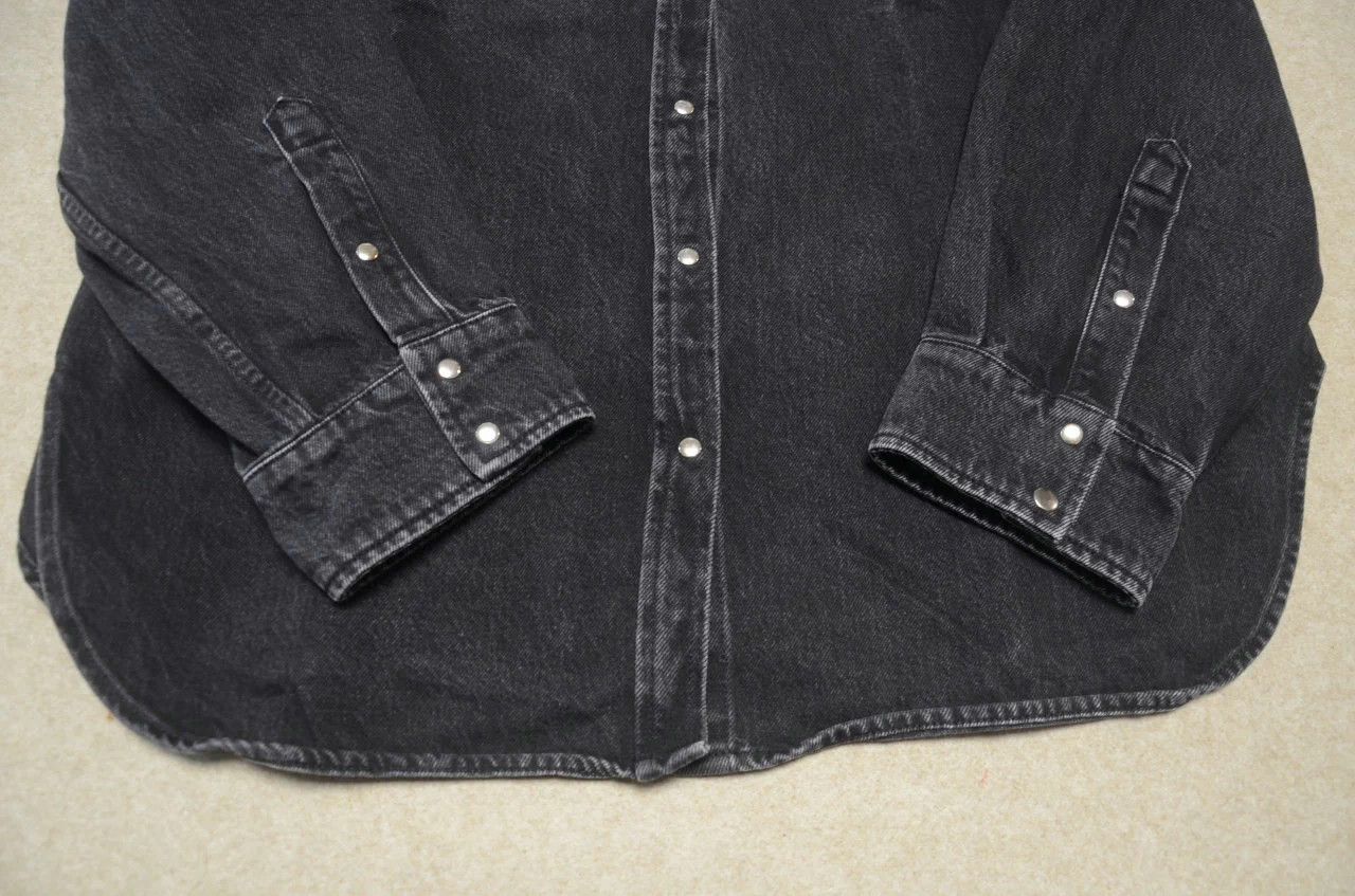 Balenciaga Balenciaga Black Washed Denim Oversized Unisex Jacket Size XS / US 0-2 / IT 36-38 - 4 Thumbnail