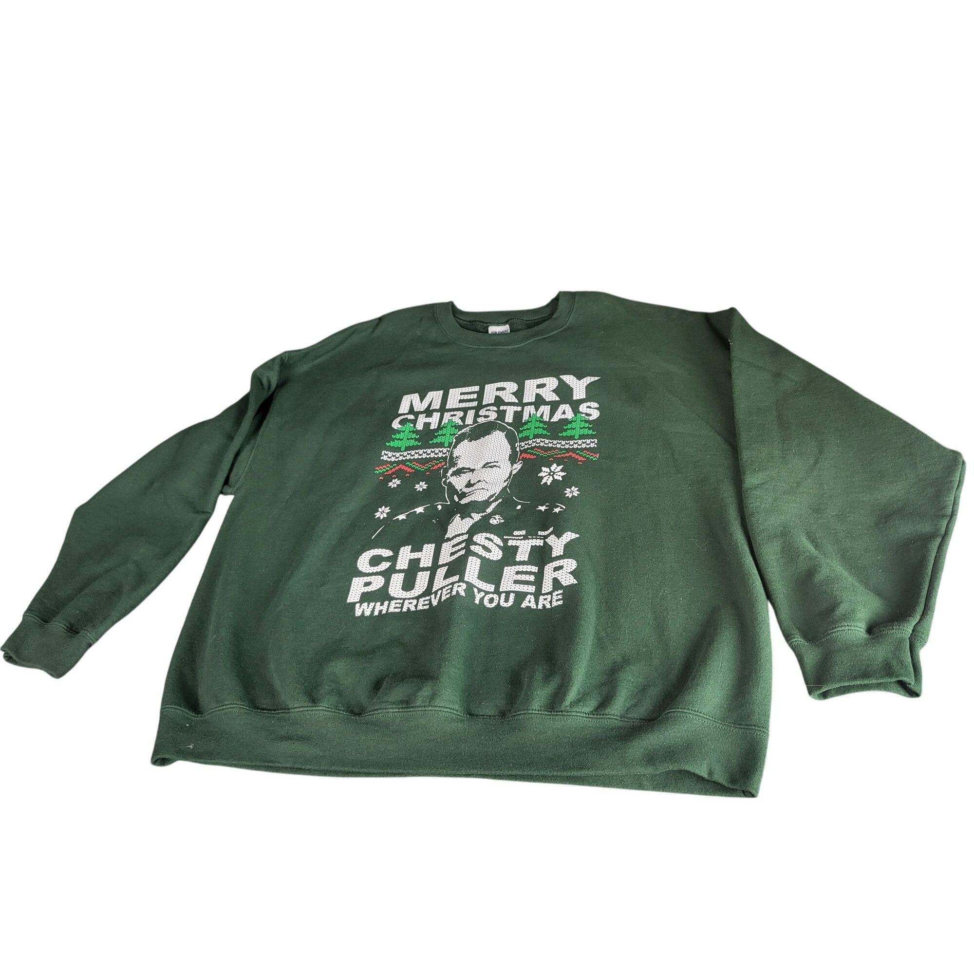 Holiday Brand Skip N' Whistle Marine Corps Sweatshirt Chesty Puller Christ Size US XXL / EU 58 / 5 - 1 Thumbnail