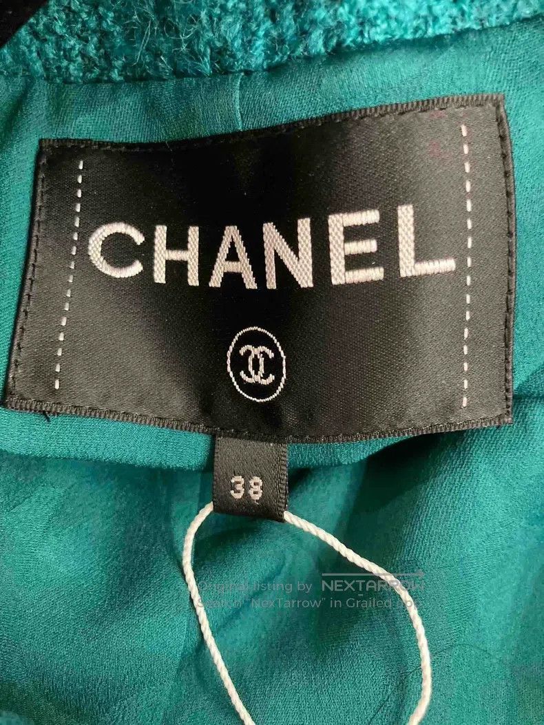 Chanel Chanel 19K Snow Series Peacock Blue and Green Glazed Buckl Size XS / US 0-2 / IT 36-38 - 4 Thumbnail
