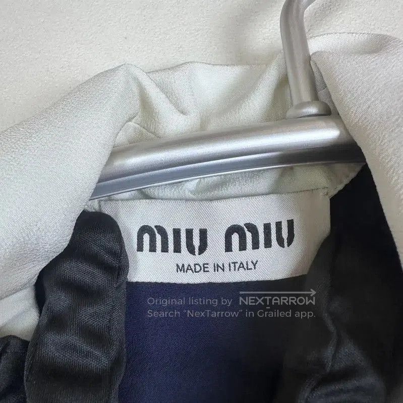 Miu Miu Miu Miu Navy Silk Women's T-Shirt Size S . Size XS / US 0-2 / IT 36-38 - 3 Thumbnail