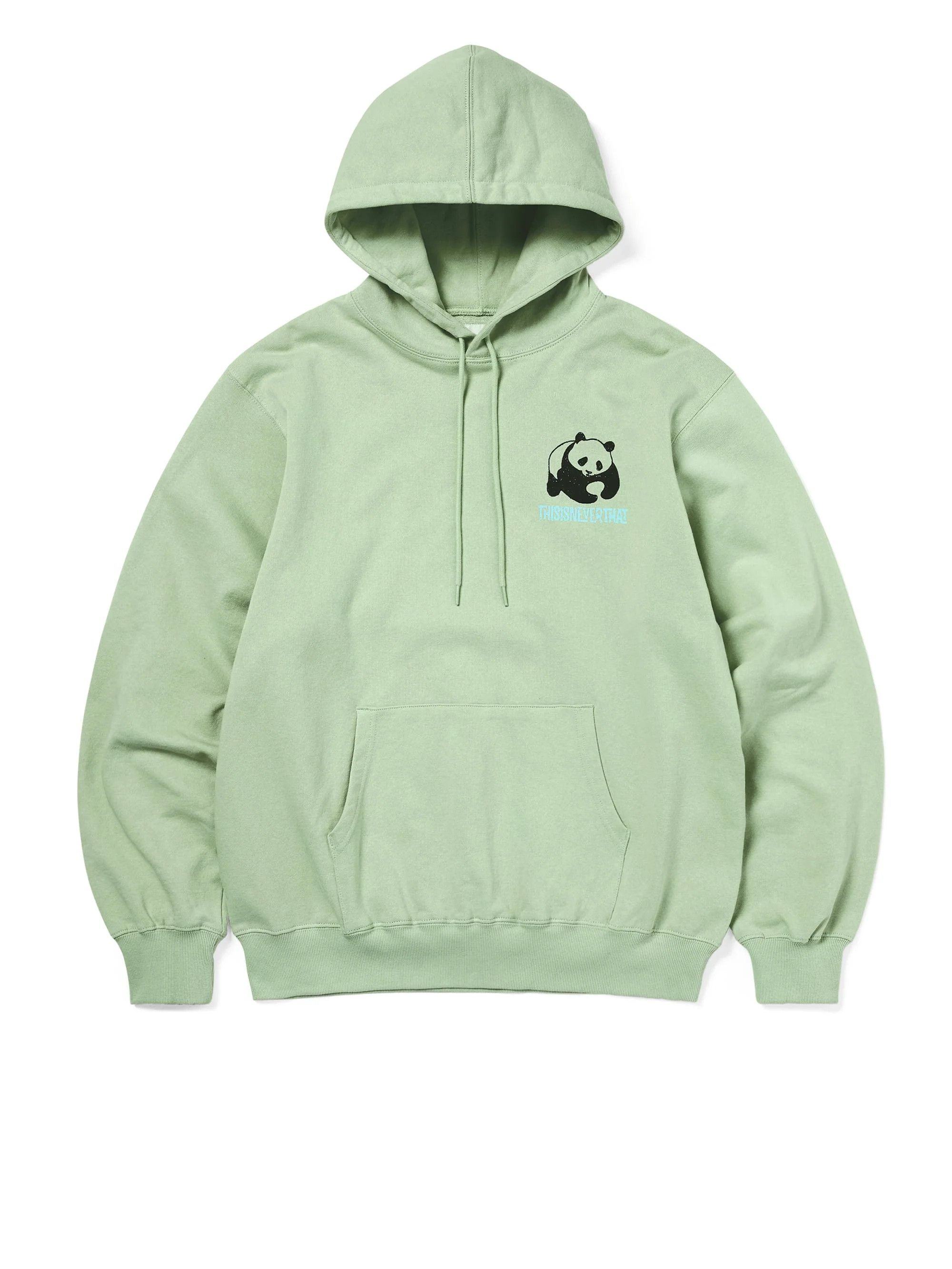 thisisneverthat o1mle0925 Panda Hoodie in Pale Green Size US L / EU 52-54 / 3 - 1 Thumbnail