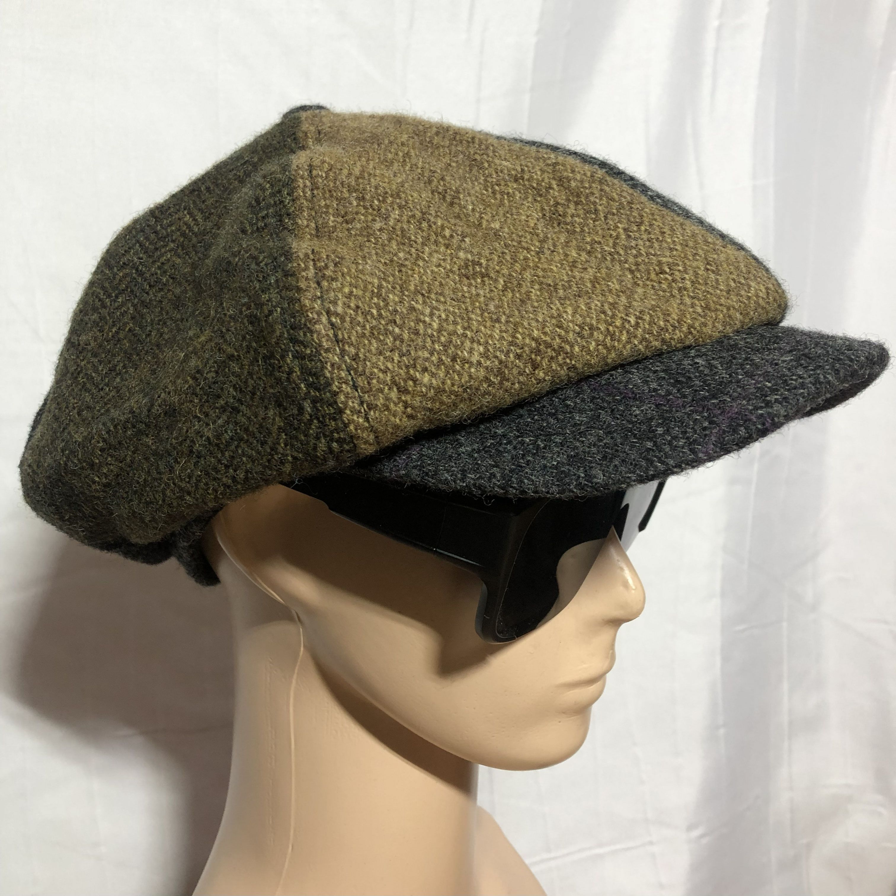 Castano Moon Wool Patchwork Newsboy Cap