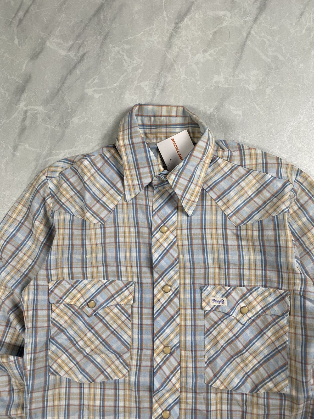 Wrangler Vintage 80s Wrangler Plaid Button Shirts Size US XS / EU 42 / 0 - 2 Thumbnail