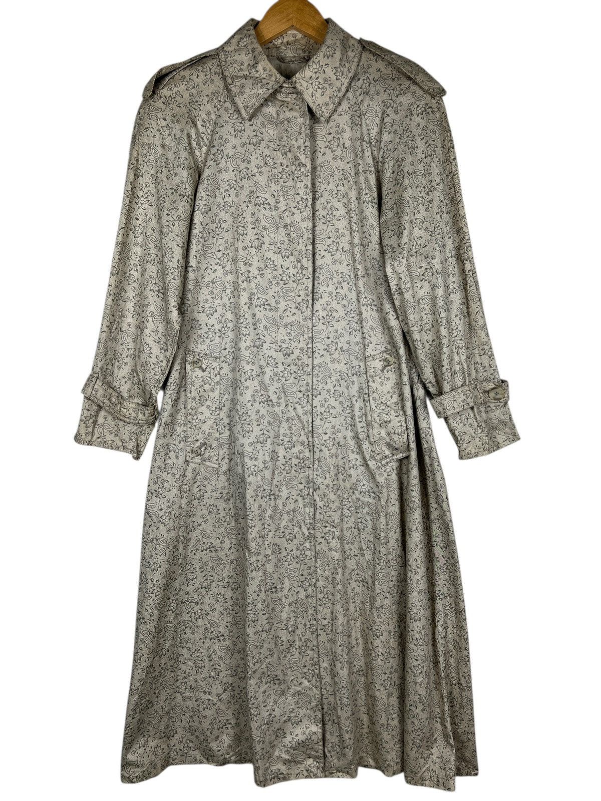Aquascutum Aquascutum Paisley Trench Coat With Belt Made In England Size S / US 4 / IT 40 - 2 Thumbnail