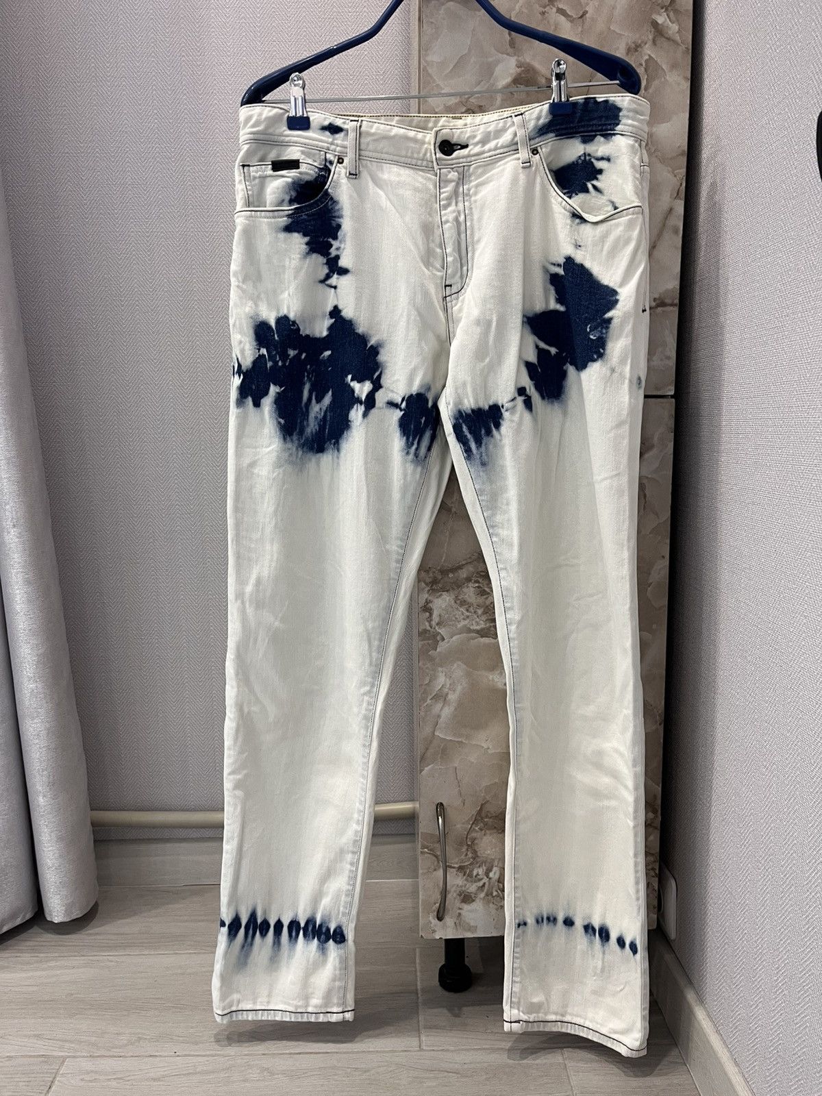 Armani Exchange × Designer Hype Armani Exchange skinny jeans j14 tiy dye style denim Size US 34 / EU 50 - 1 Thumbnail