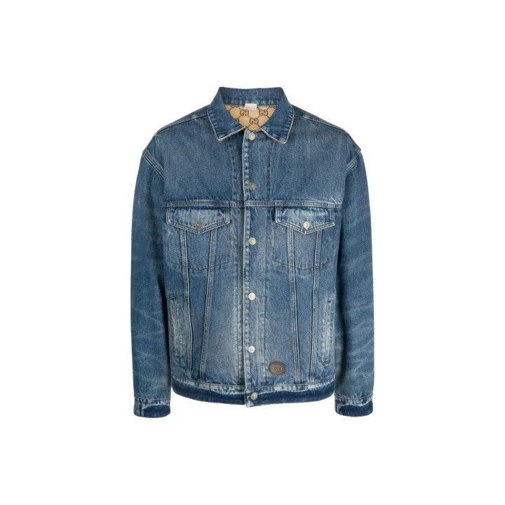 Gucci Gucci SS23 Logo Vintage Denim Jacket-2507 Size US M / EU 48-50 / 2 - 7 Thumbnail