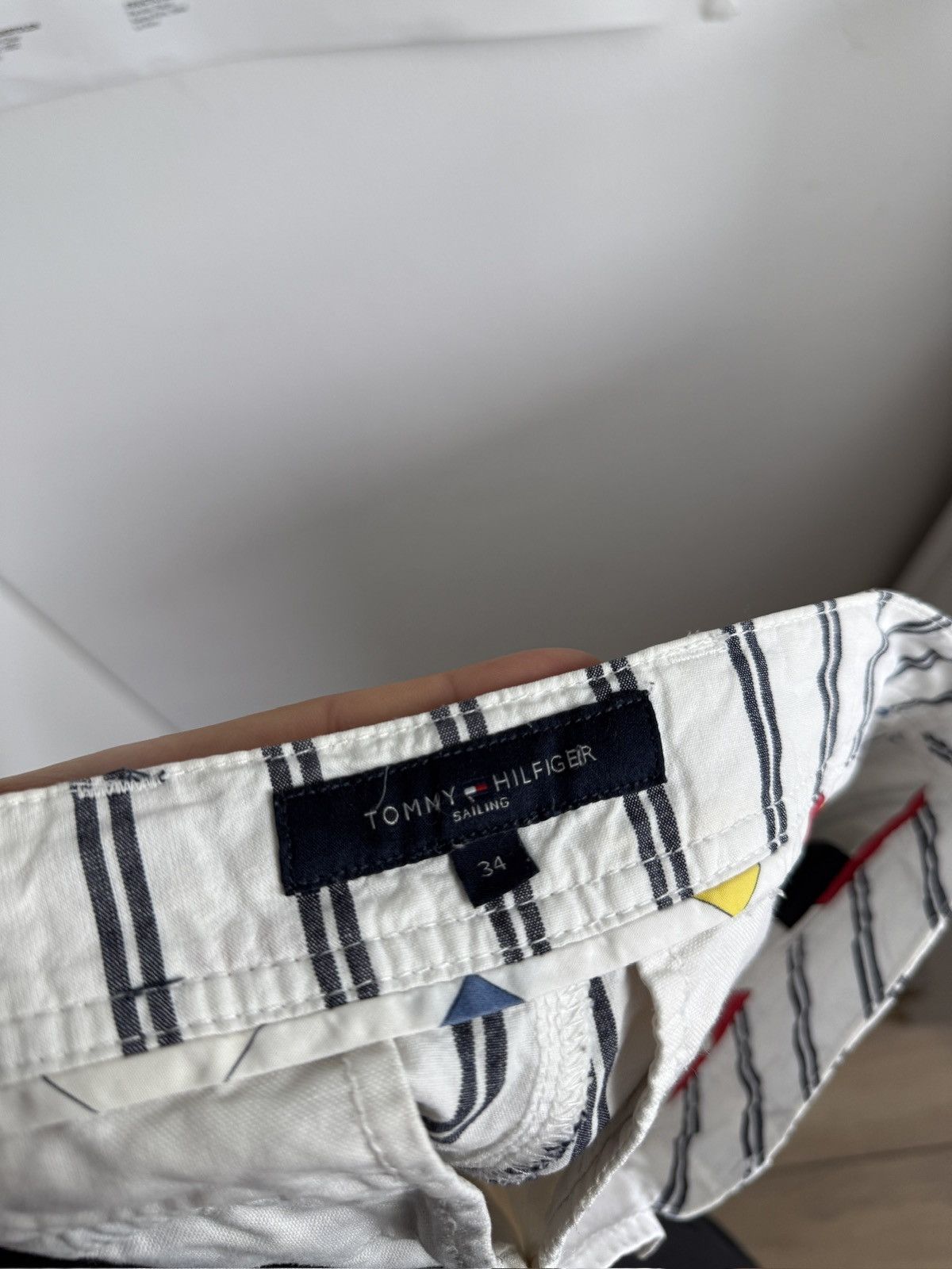 Designer × Tommy Hilfiger Tommy Hilfiger sailing striped shorts 34 yacht old money y2k Size US 34 / EU 50 - 4 Thumbnail