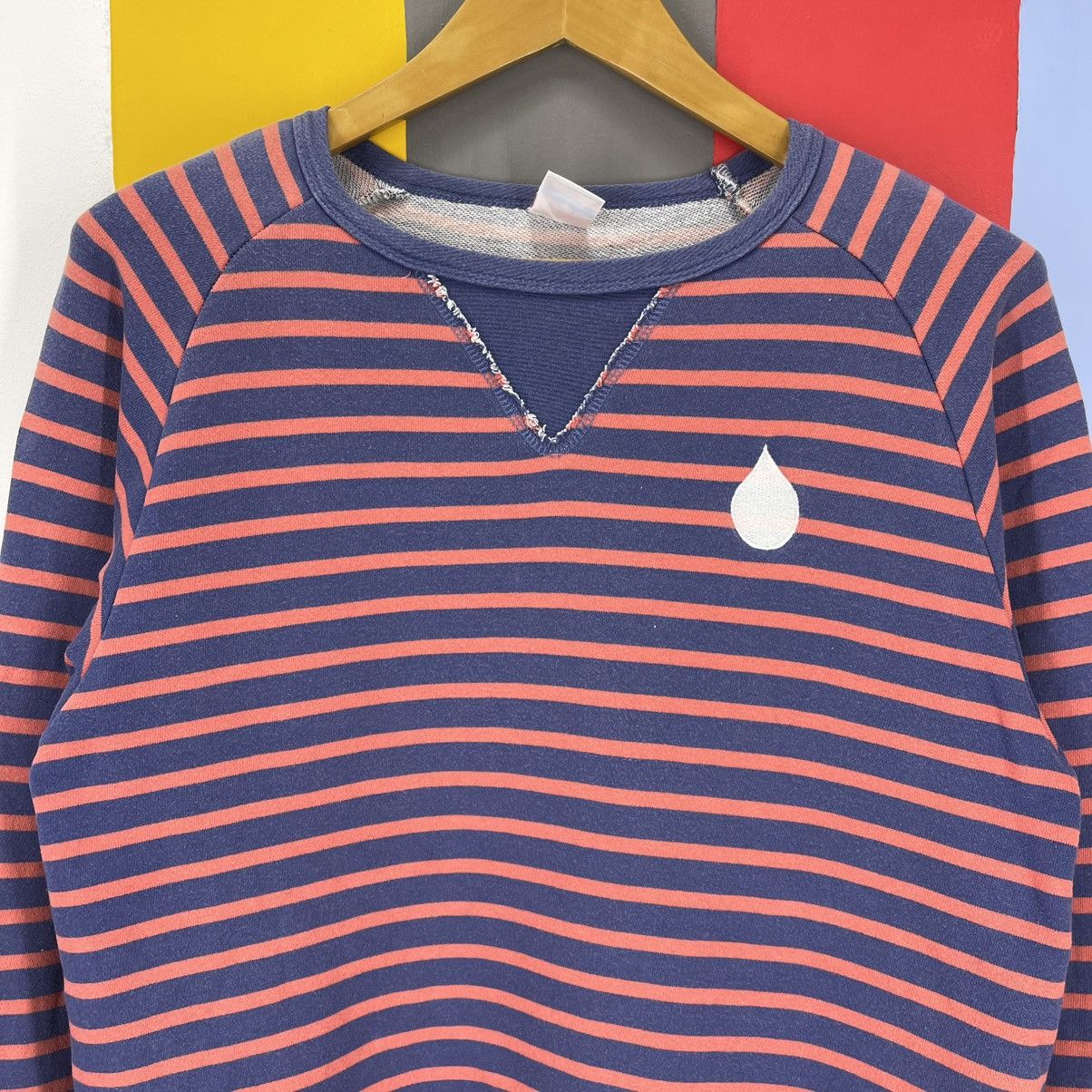 Japanese Brand CLOTHES OIL CLOTHING SERVICES Stripe Sweatshirt #2016/14 Size US M / EU 48-50 / 2 - 2 Thumbnail