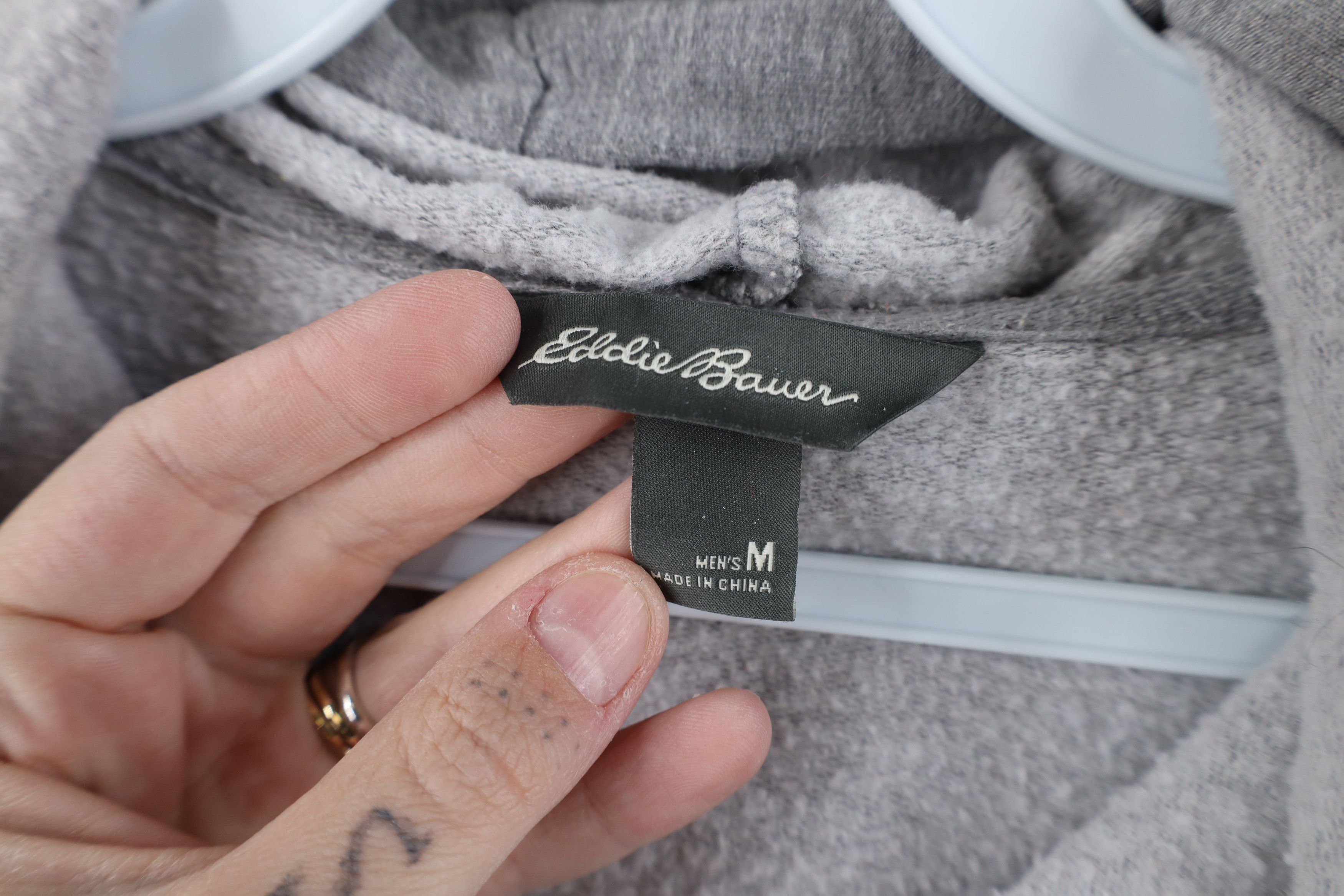 Eddie Bauer Vintage Y2K Eddie Bauer Full Zip Hoodie Sweatshirt Gray Size US M / EU 48-50 / 2 - 9 Thumbnail