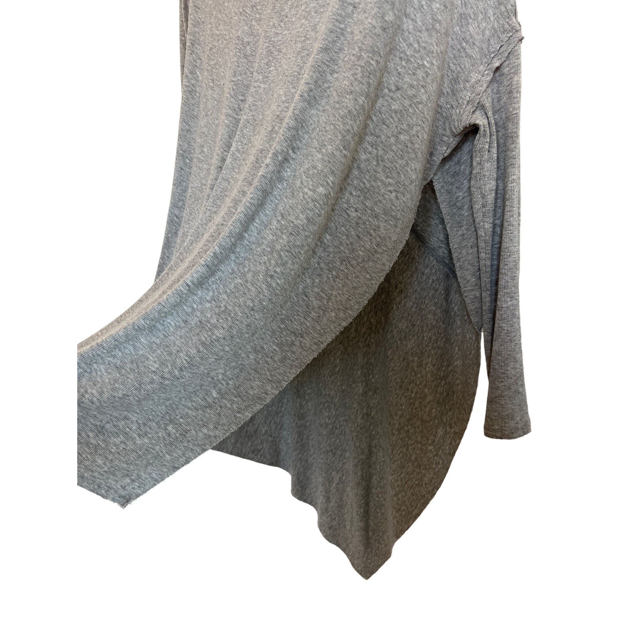 Free People Free People Grapevine Heather Grey Asymmetrical Tunic Size XS / US 0-2 / IT 36-38 - 6 Thumbnail
