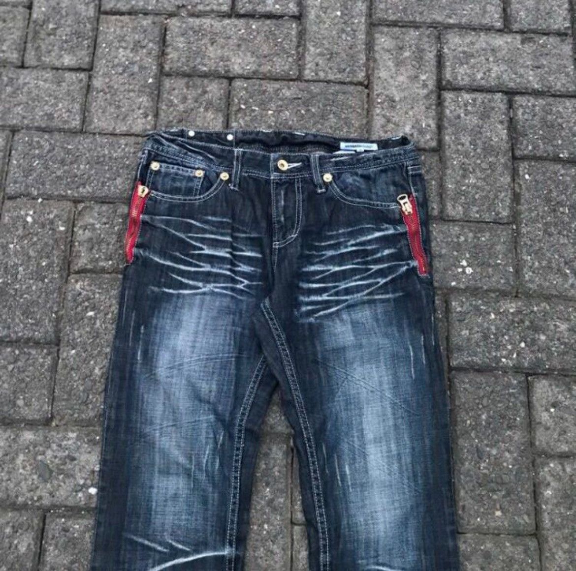 semanticdesign Semantic Design Faded Flare Denim Pants Size US 32 / EU 48 - 3 Thumbnail